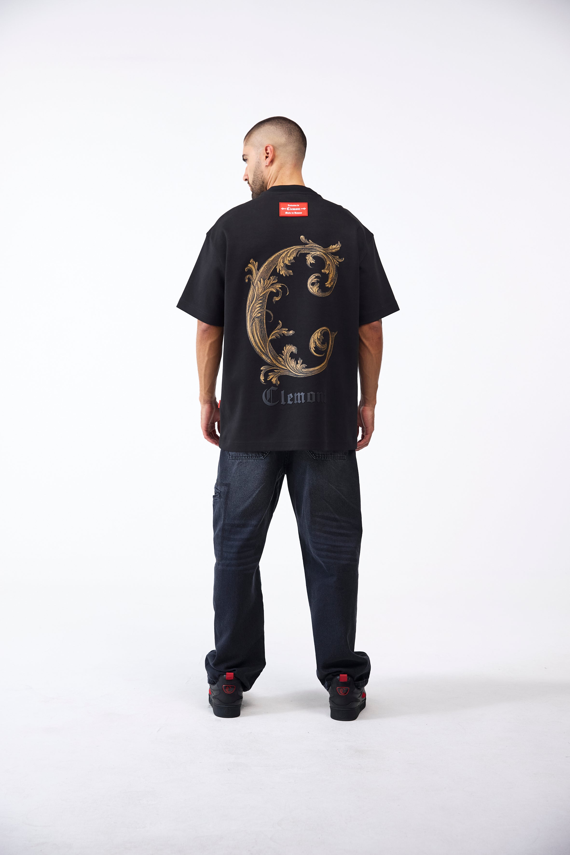 CAMISETA OVERSIZED MASCULINO ONIRICO NEGRO CLEMONT