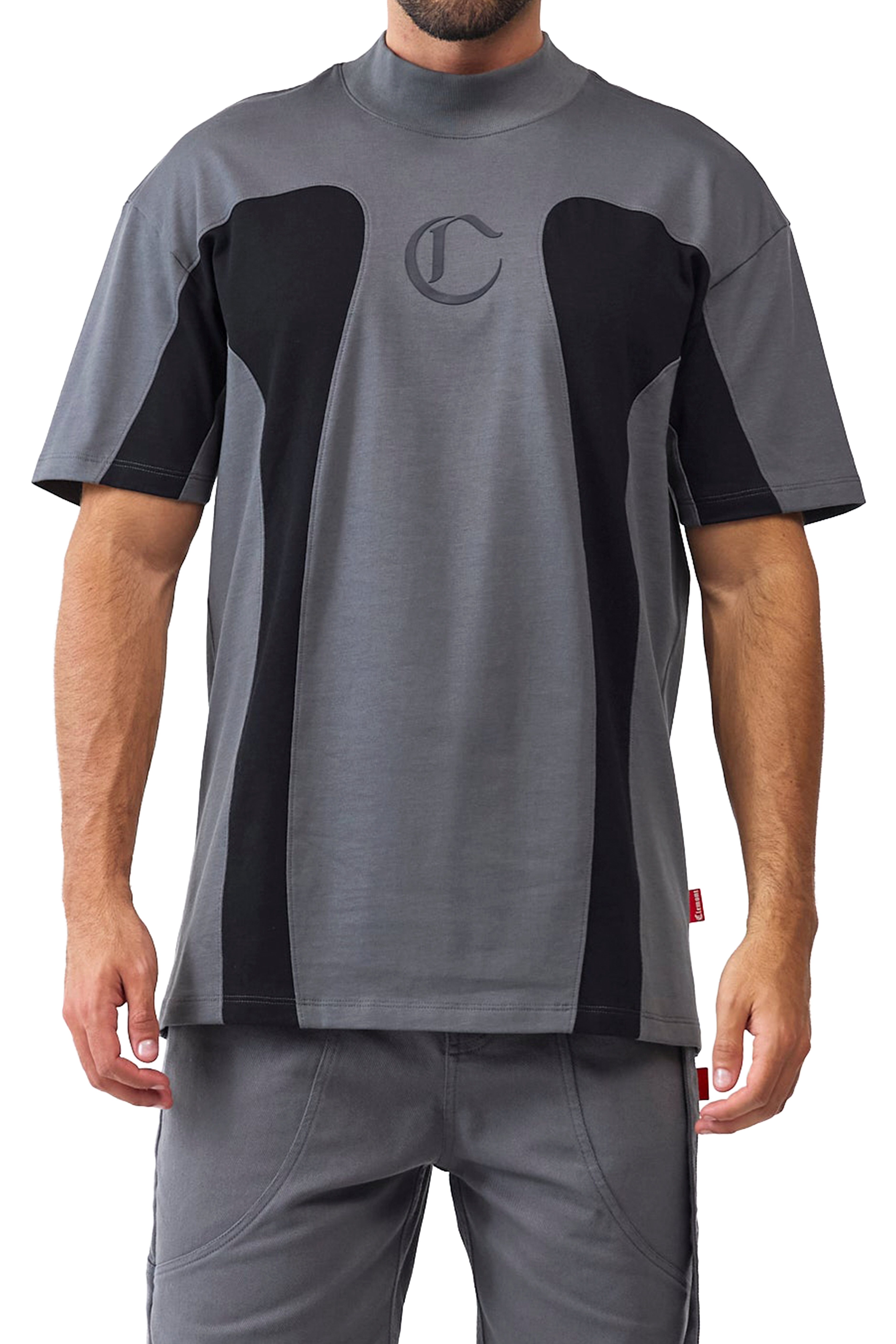 CAMISETA MASCULINO RAGNO GRIS/NEGRO CLEMONT