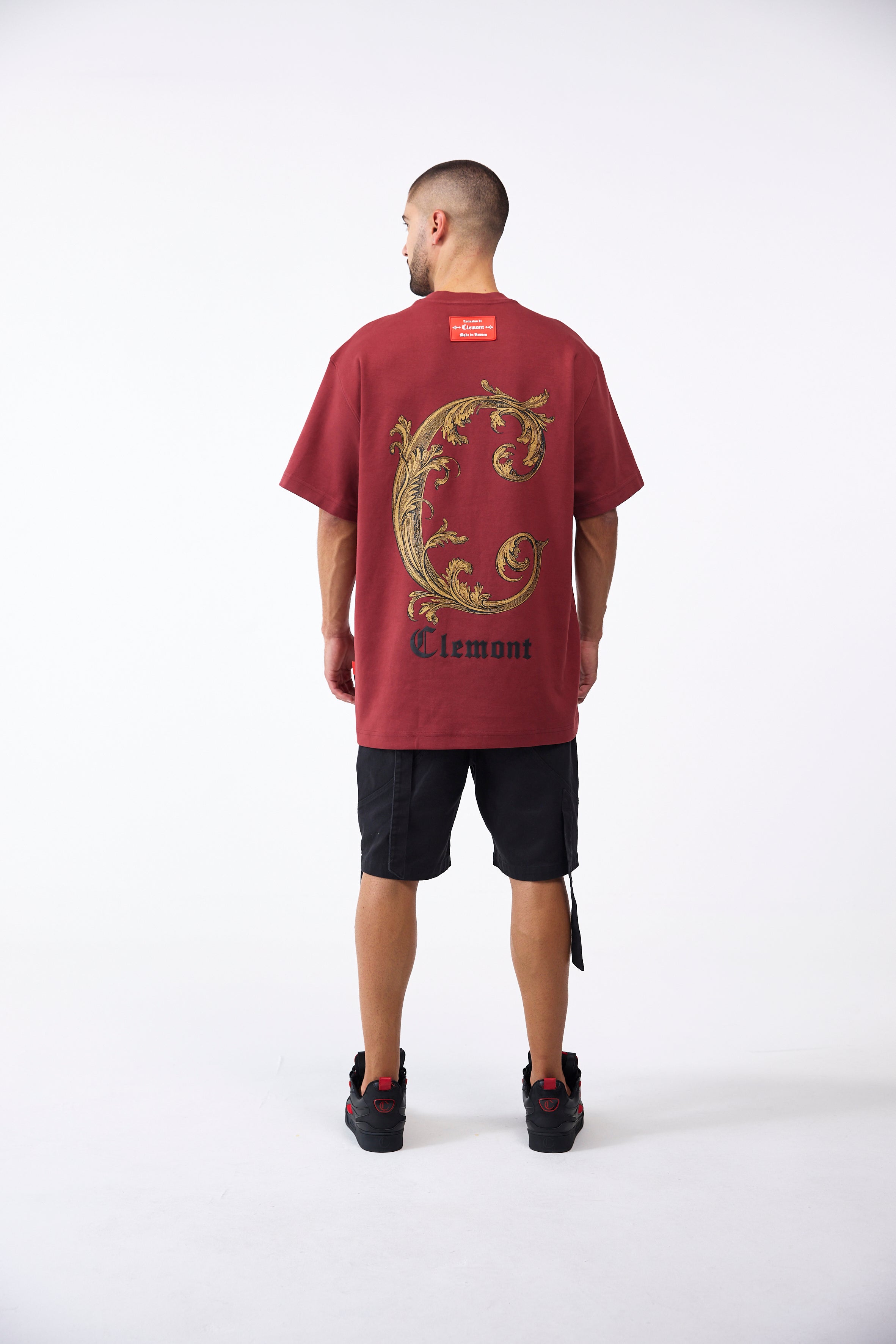 CAMISETA OVERSIZED MASCULINO ONIRICO VINOTINTO CLEMONT