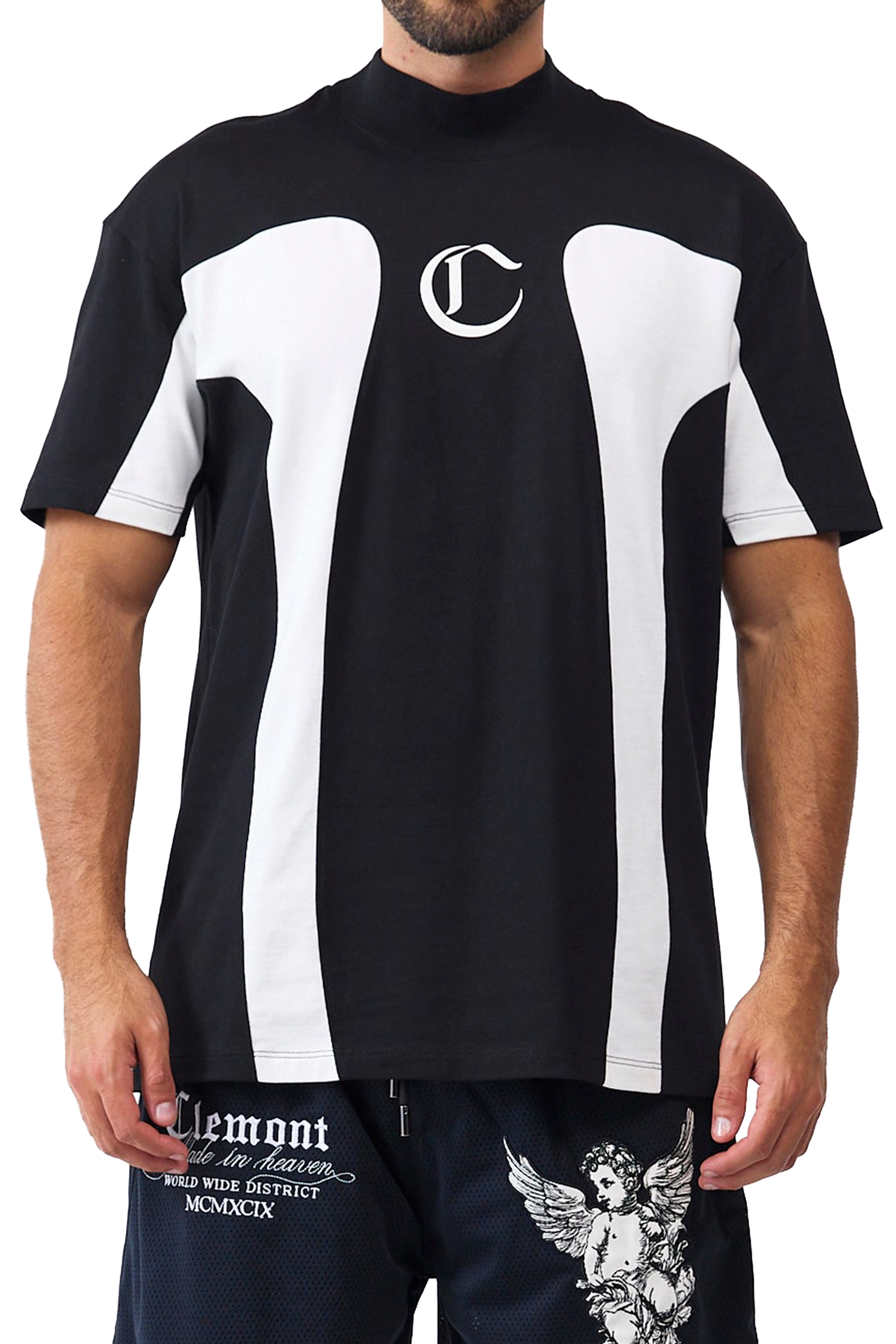 CAMISETA MASCULINO RAGNO NEGRO/CREMA CLEMONT