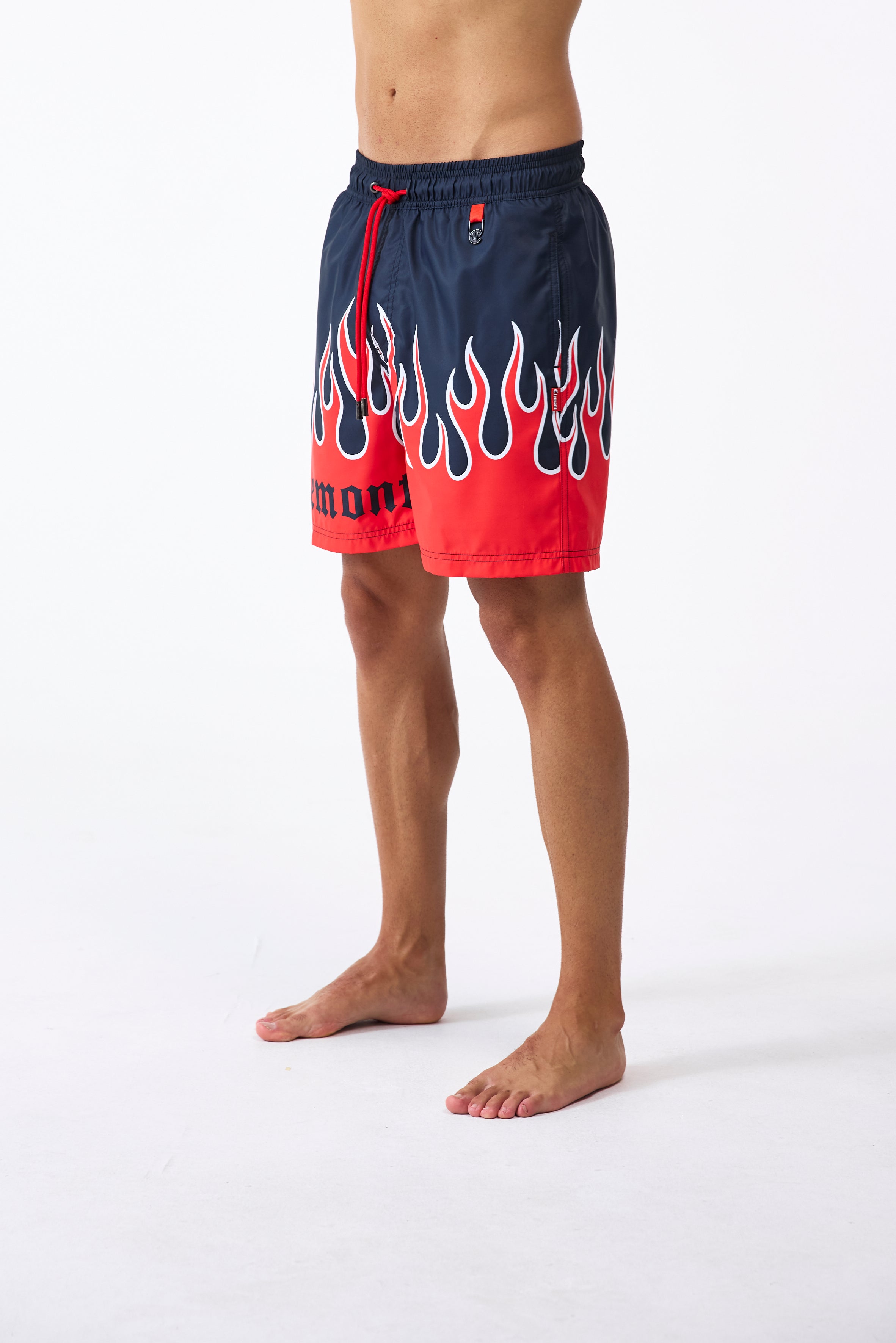 PANTALONETA MASCULINO PARADIGMA NEGRO/ROJO CLEMONT