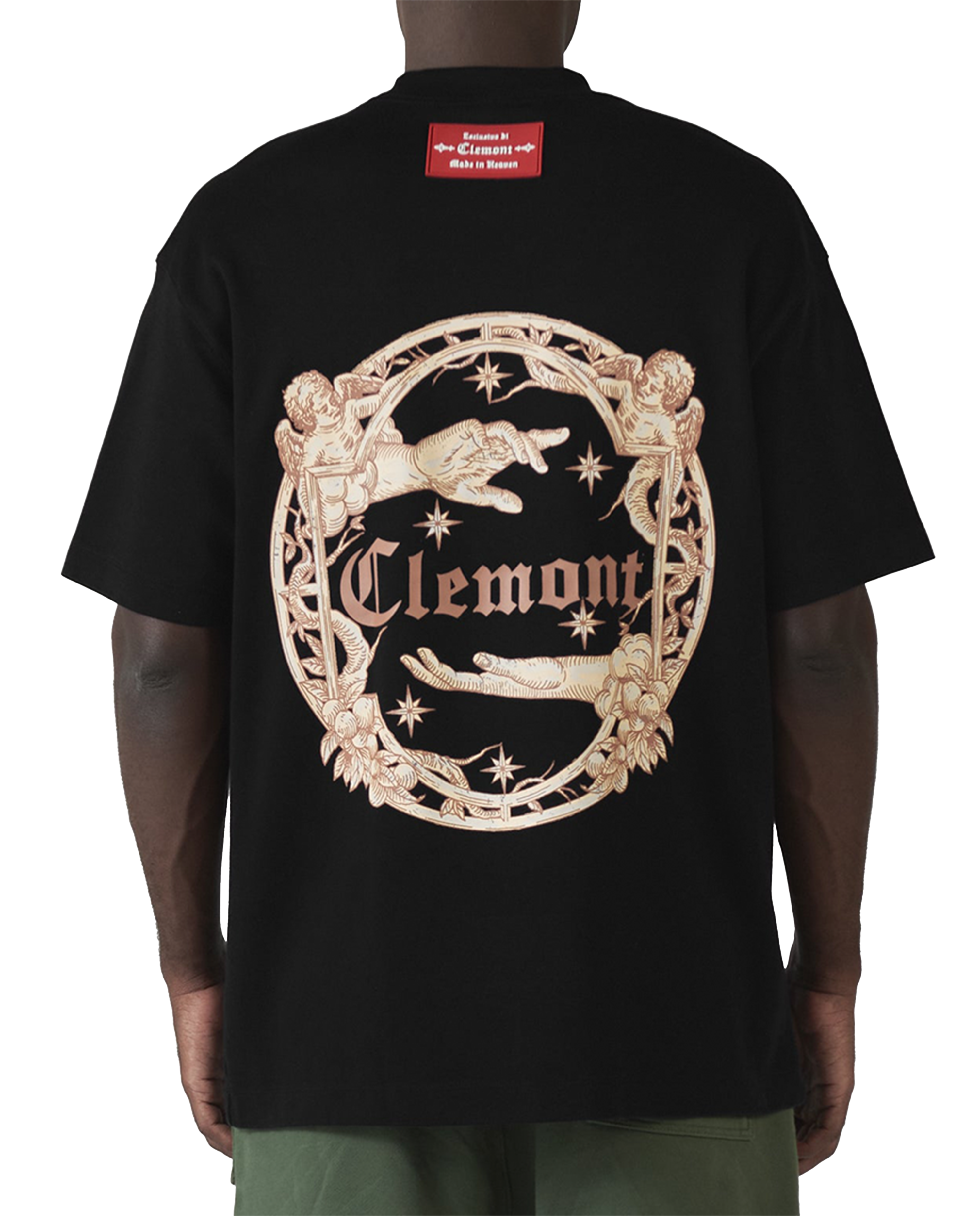 OVERSIZED GANIMEDES BLACK CLEMONT T-SHIRT