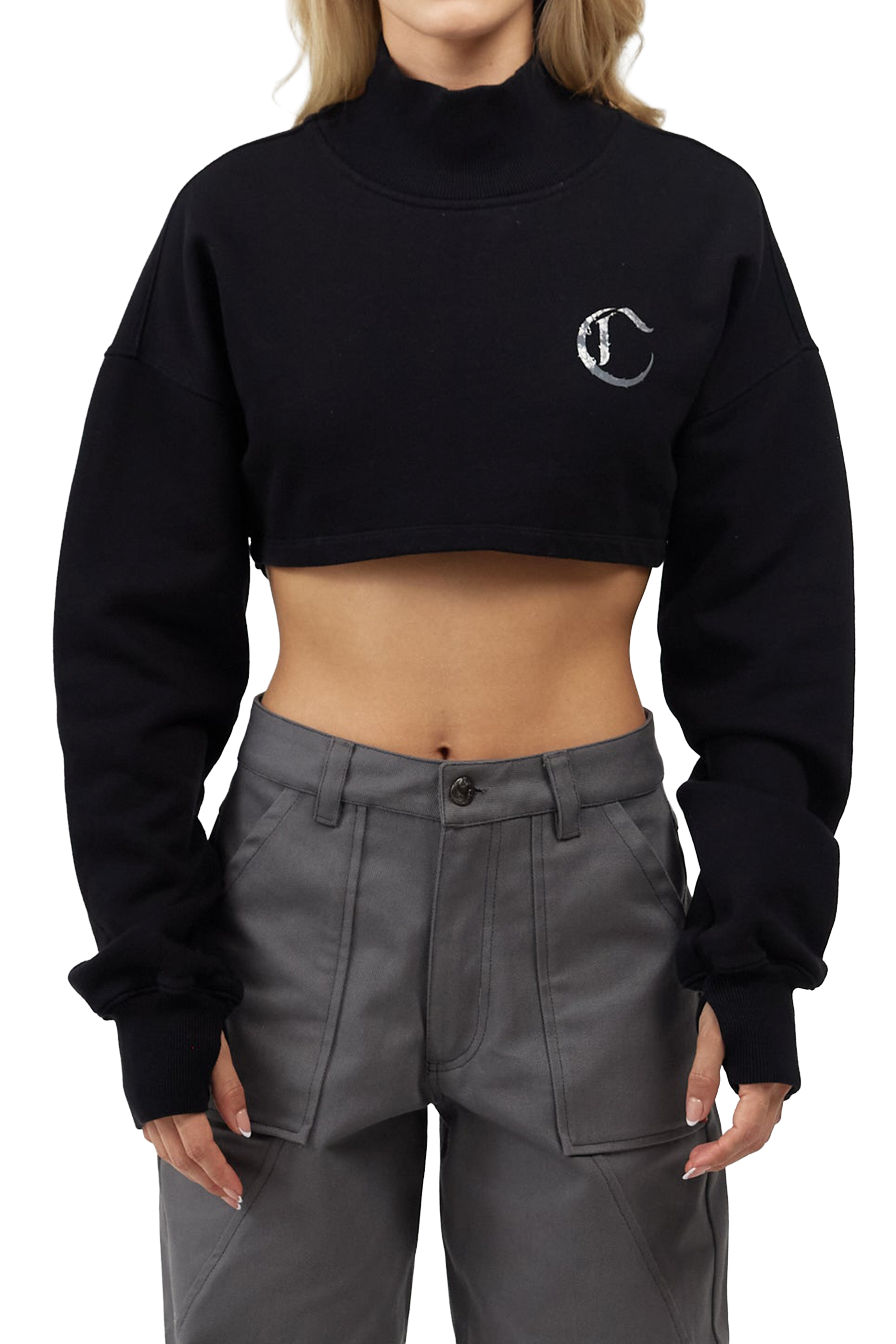 SUÉTER CROP  DOLCE NEGRO CLEMONT