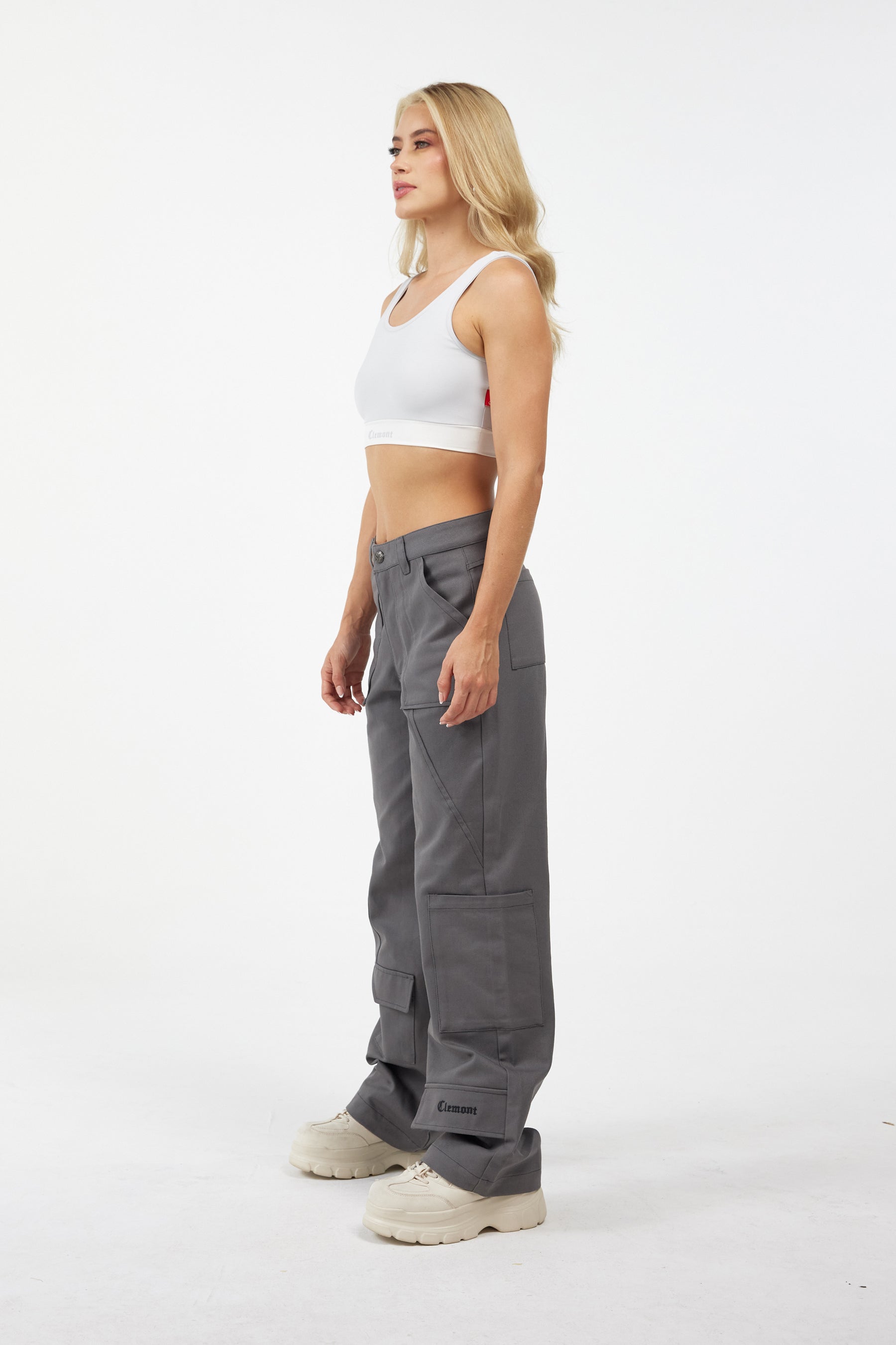 TOP WOMEN  VIBRANTE  GREY/CREAM   CLEMONT