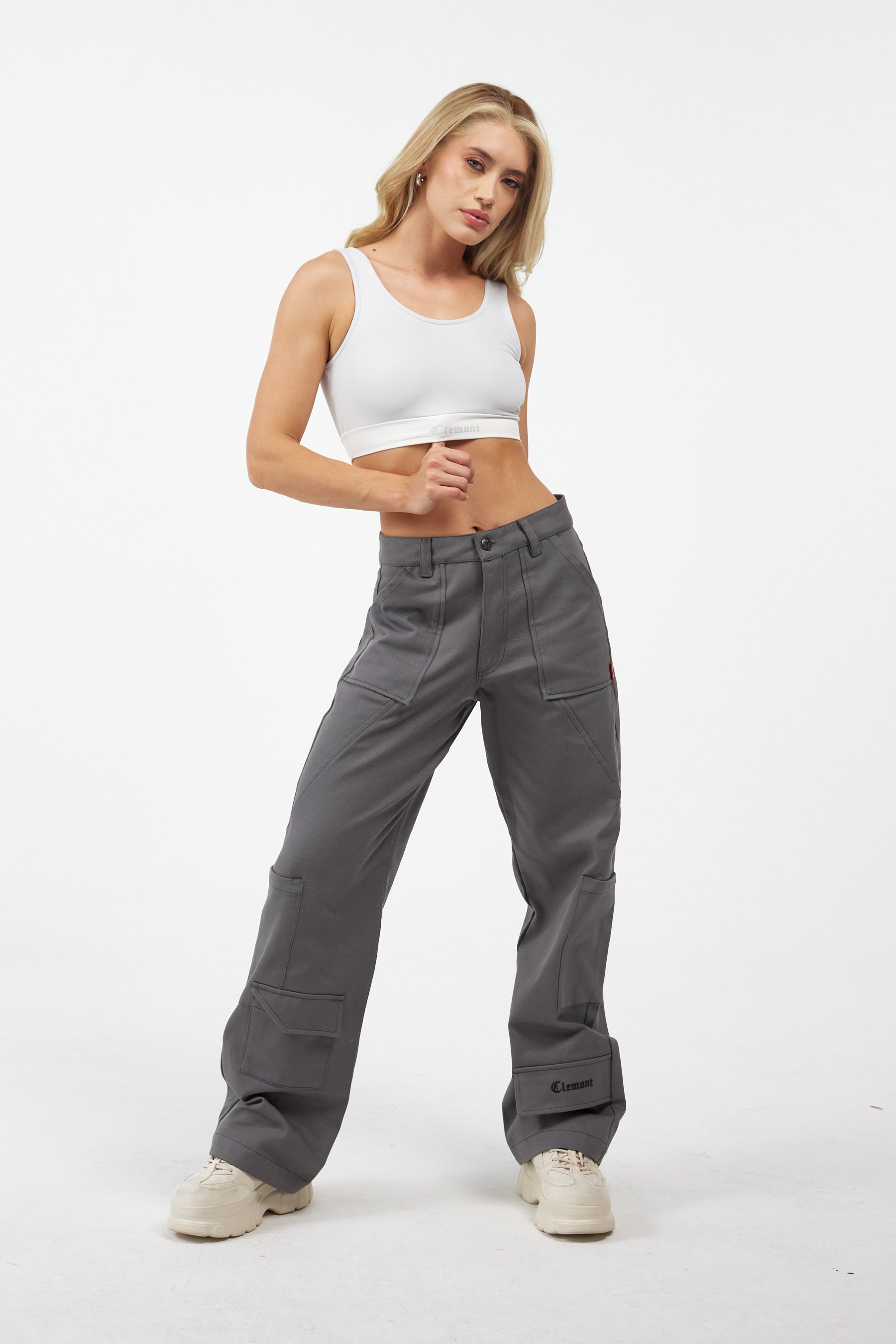 TOP WOMEN  VIBRANTE  GREY/CREAM   CLEMONT