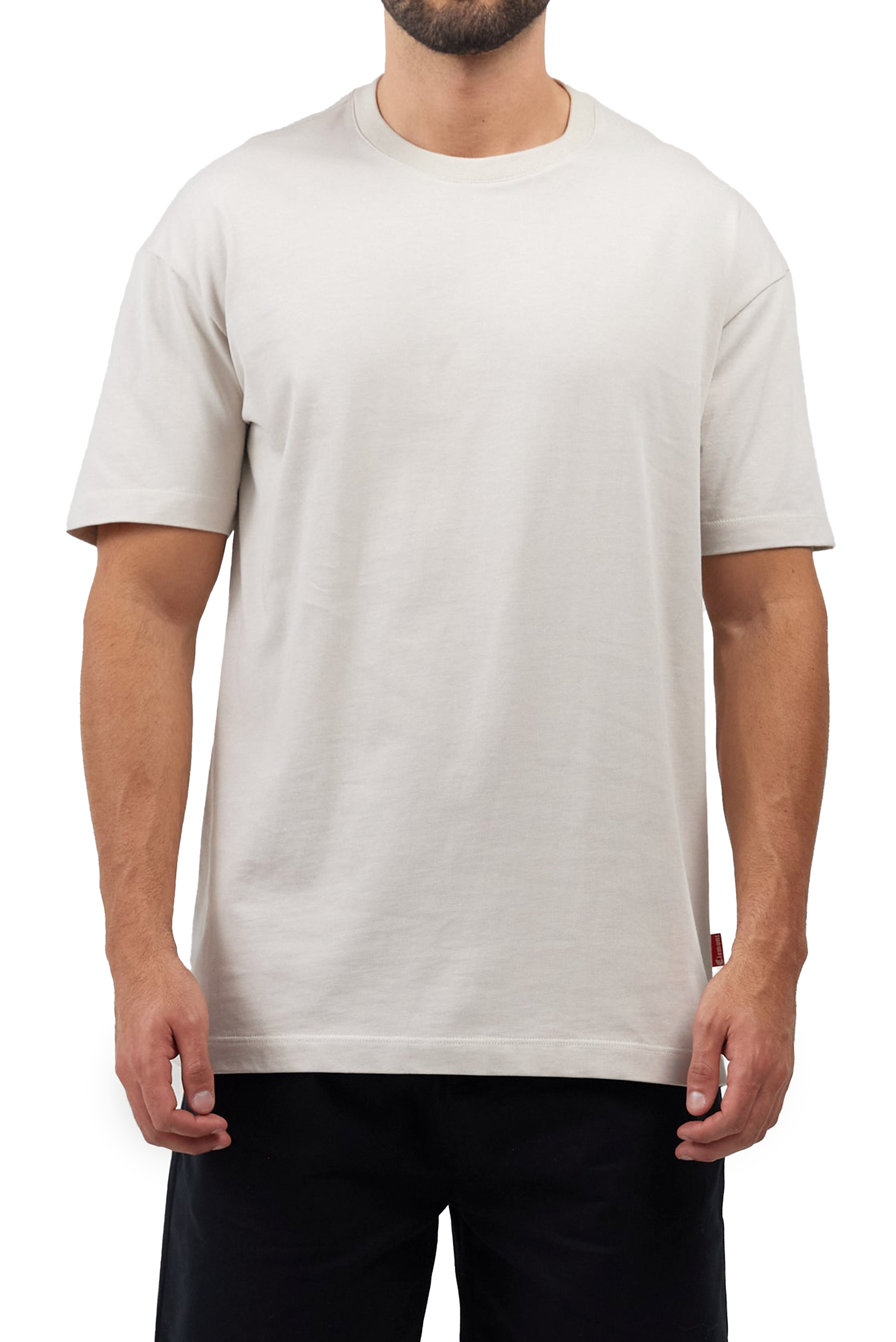 T-SHIRT MEN RAFFINATO SILVER CLEMONT