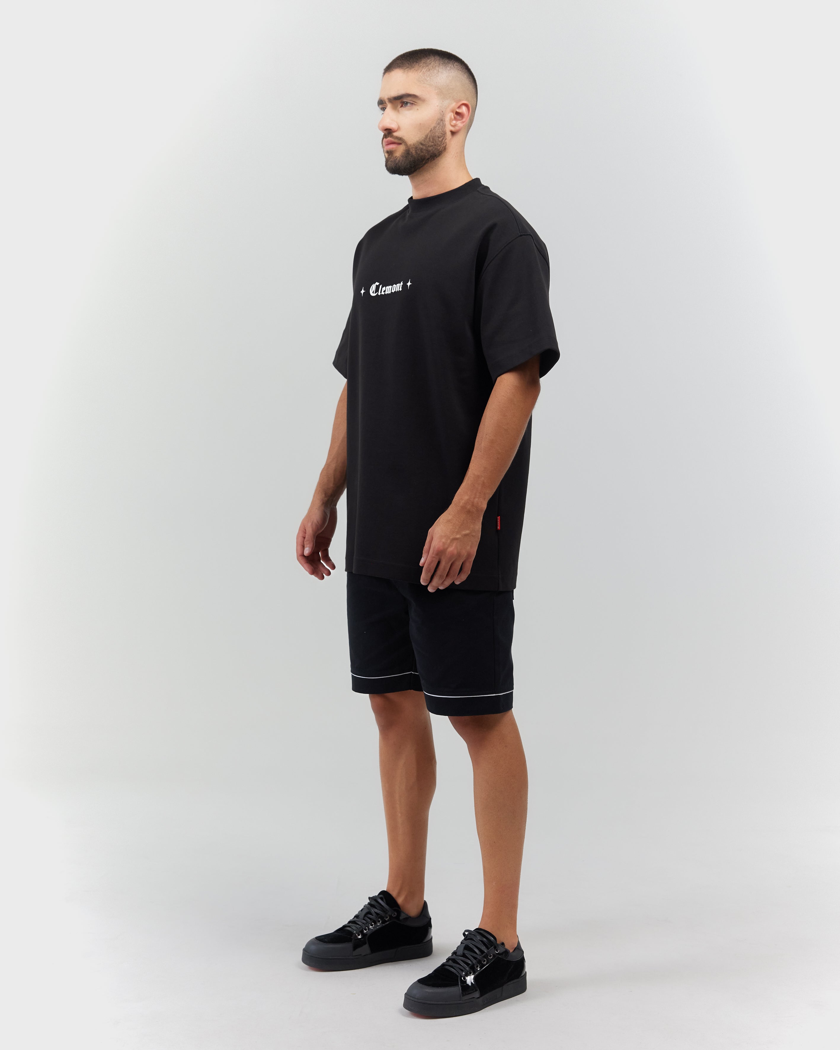 T-SHIRT MEN OVERSIZED ECLATANTE BLACK  CLEMONT