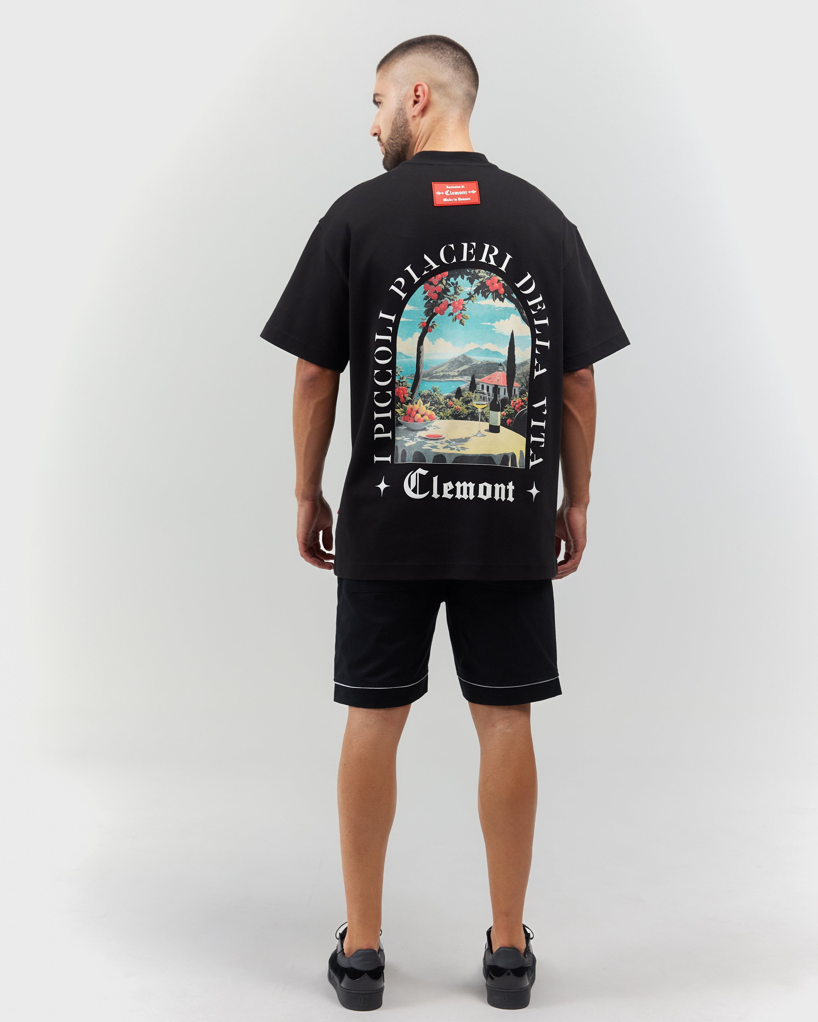 T-SHIRT MEN OVERSIZED ECLATANTE BLACK  CLEMONT
