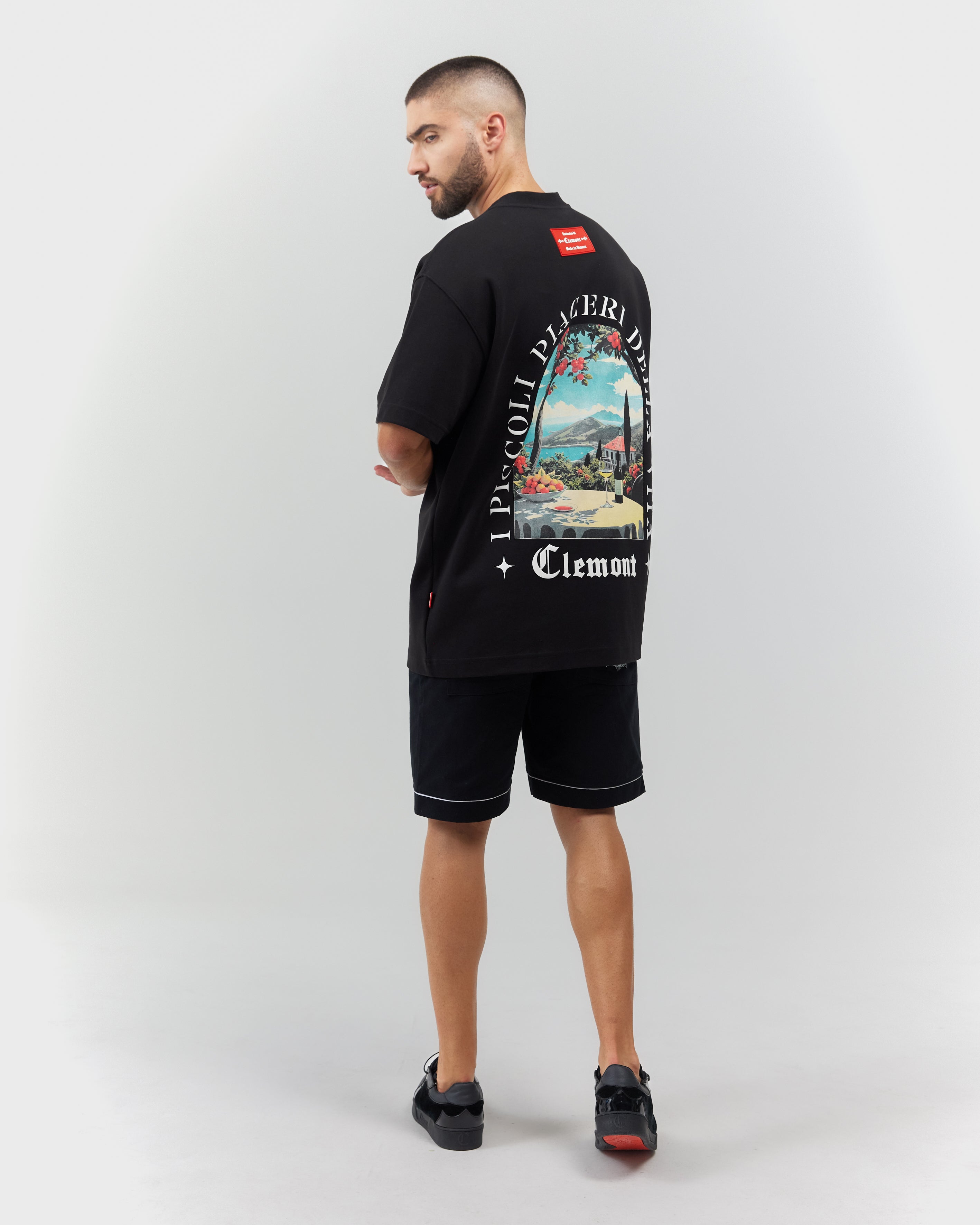 T-SHIRT MEN OVERSIZED ECLATANTE BLACK  CLEMONT
