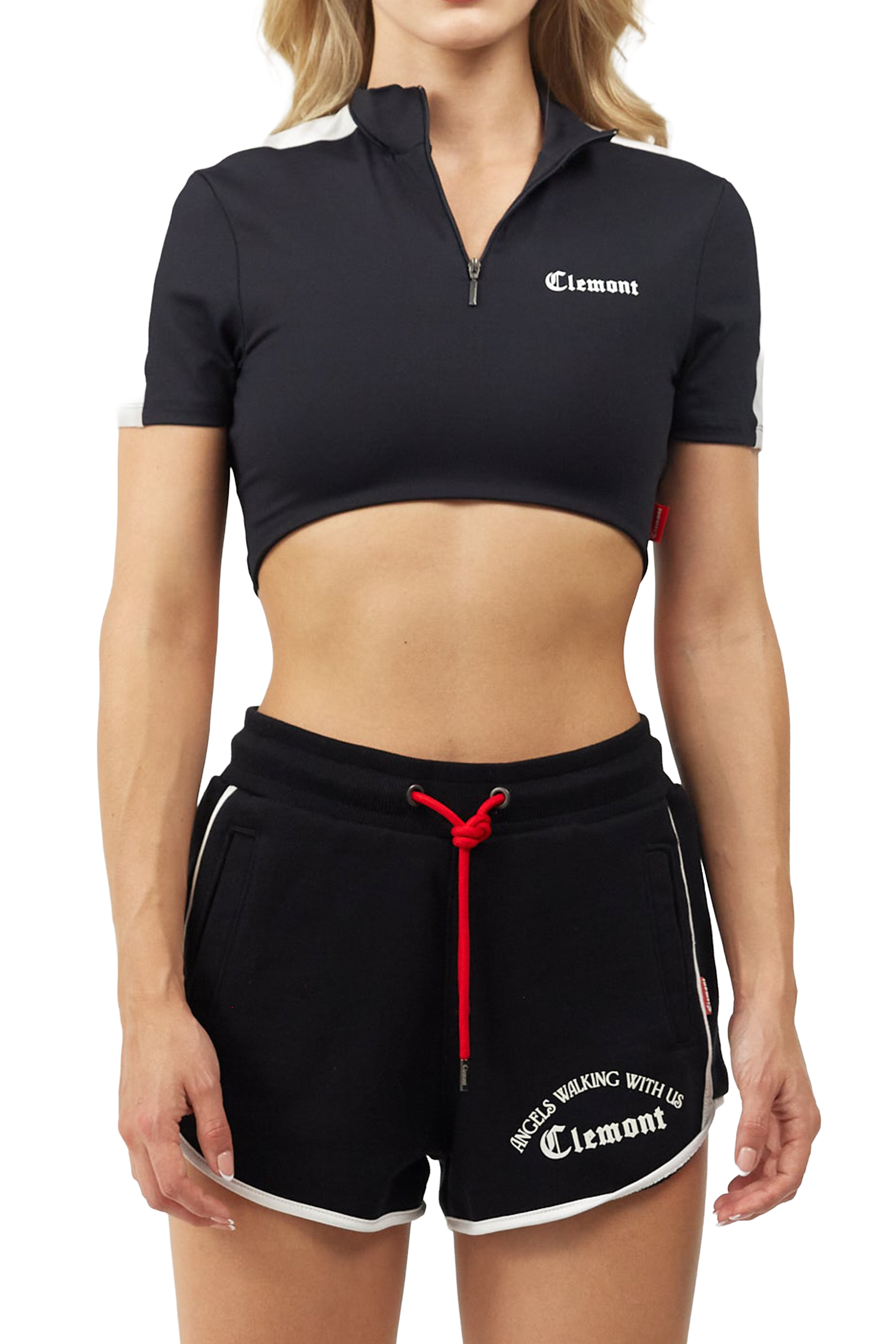 CROP TOP MUJER  LUMINOSA NEGRO CLEMONT
