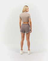 CROP TOP WOMEN  LUMINOSA TAUPE  CLEMONT