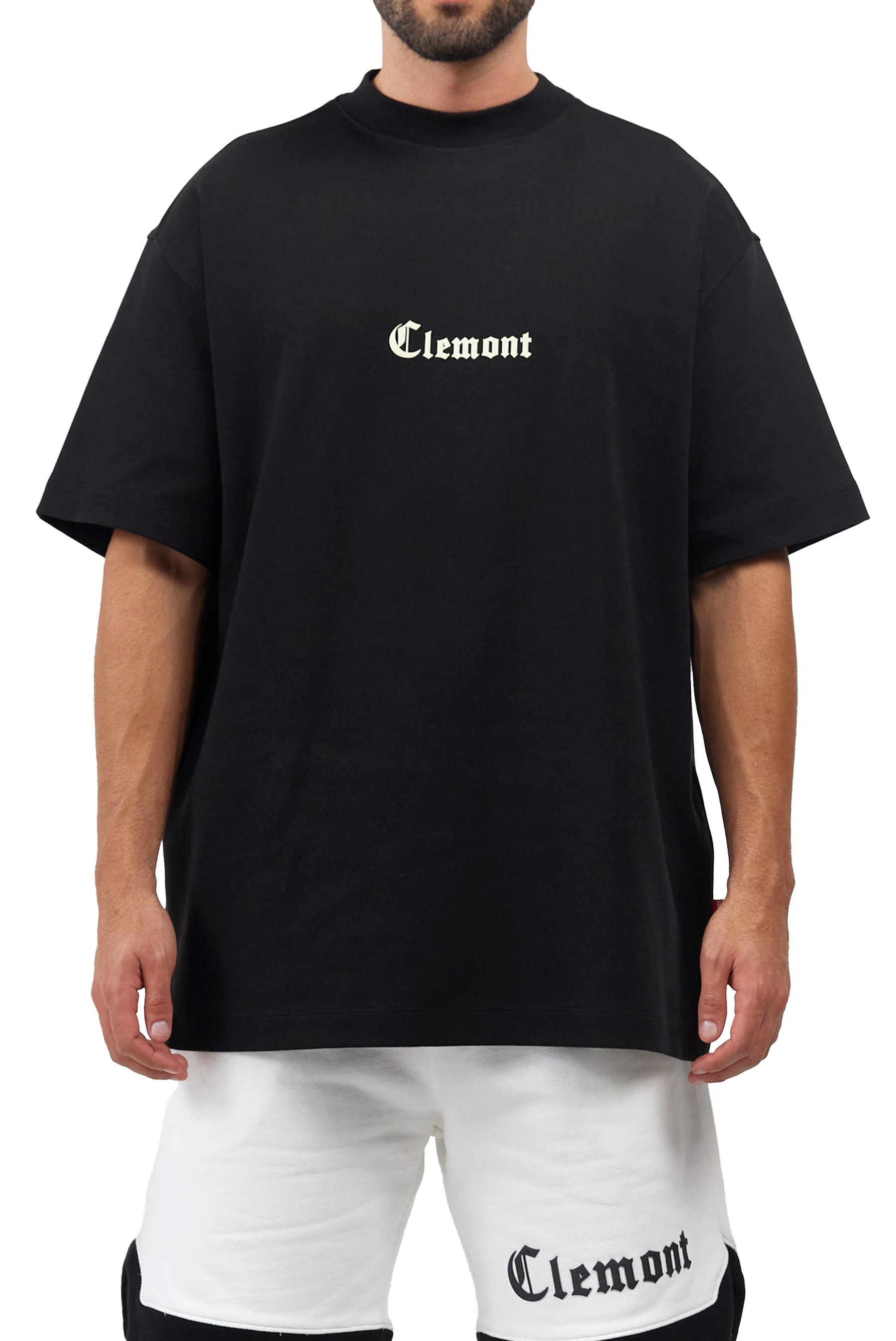 T-SHIRT MEN OVERSIZED  FULGORE BLACK  CLEMONT
