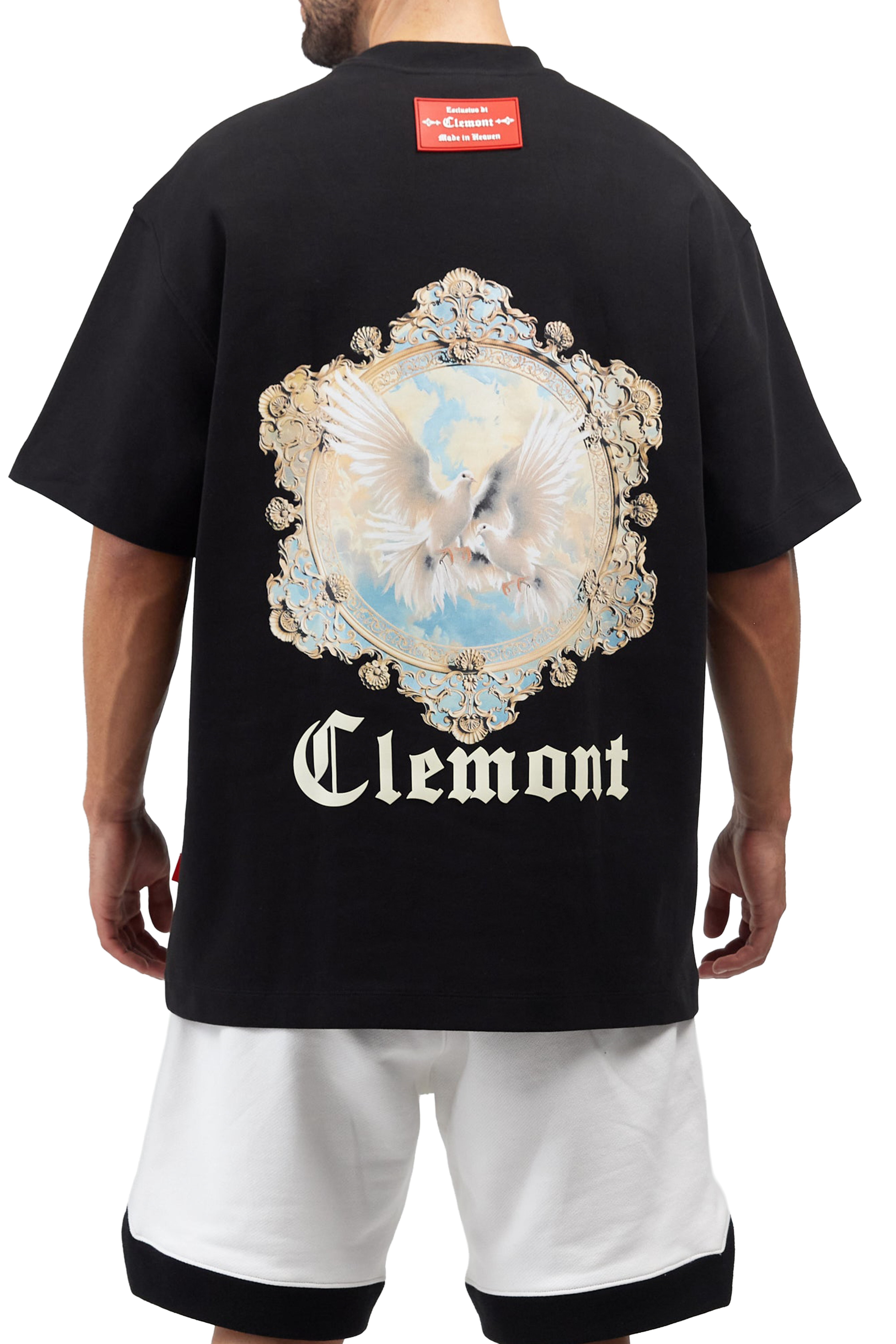 T-SHIRT MEN OVERSIZED  FULGORE BLACK  CLEMONT