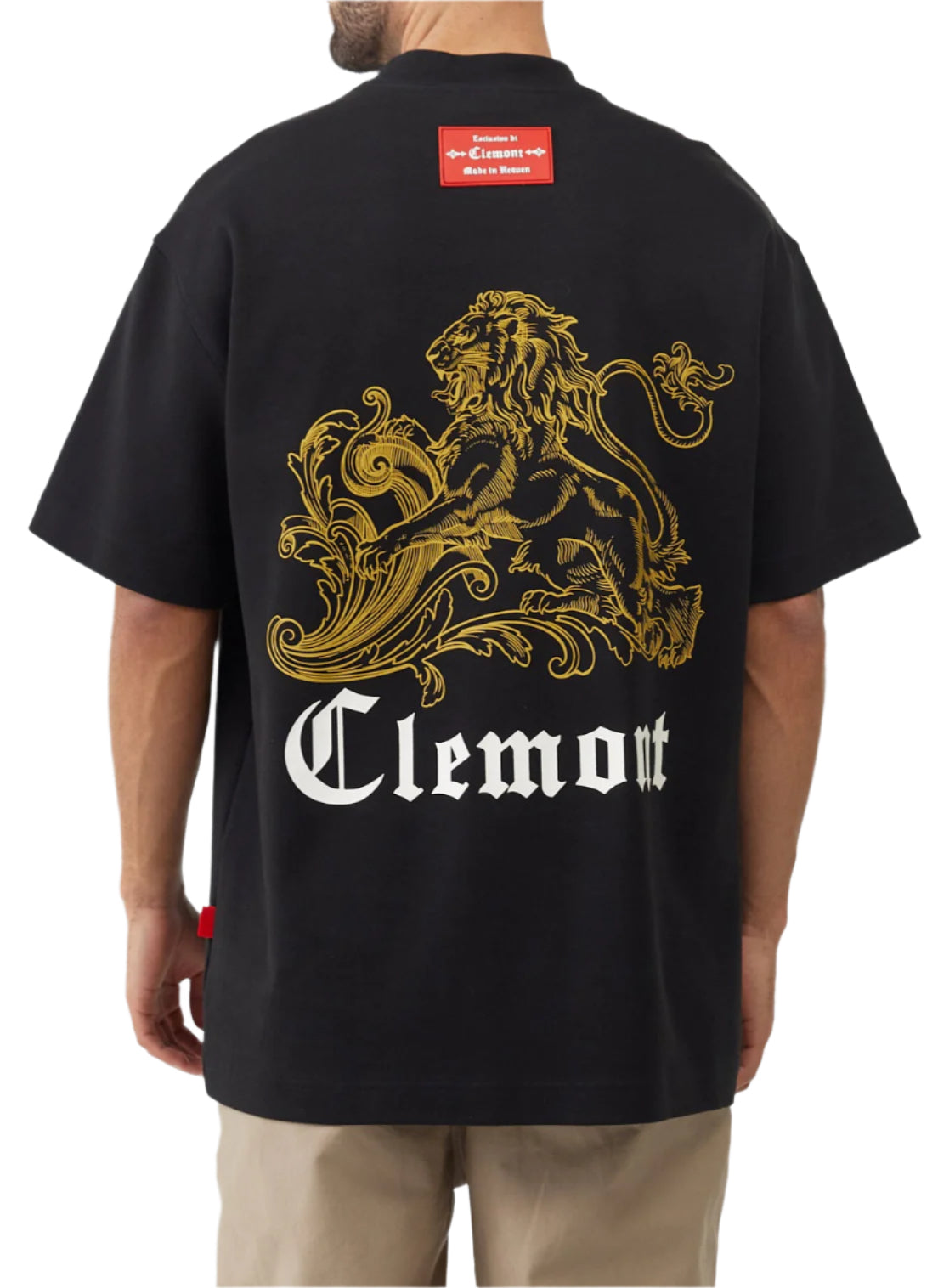 T-SHIRT MEN OVERSIZED  GIOIELLO BLACK  CLEMONT