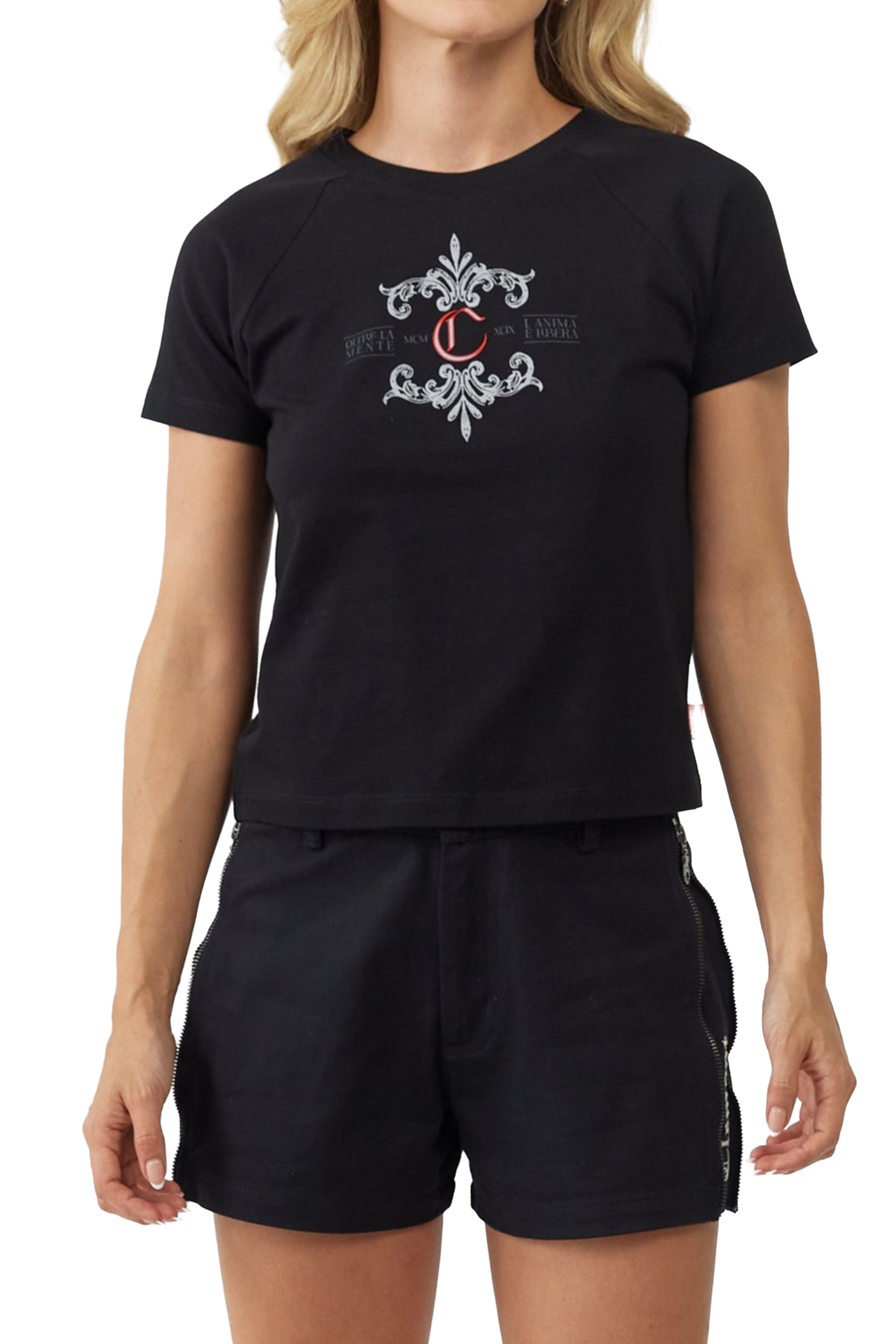 CAMISETA MUJER MAGIA NEGRO CLEMONT