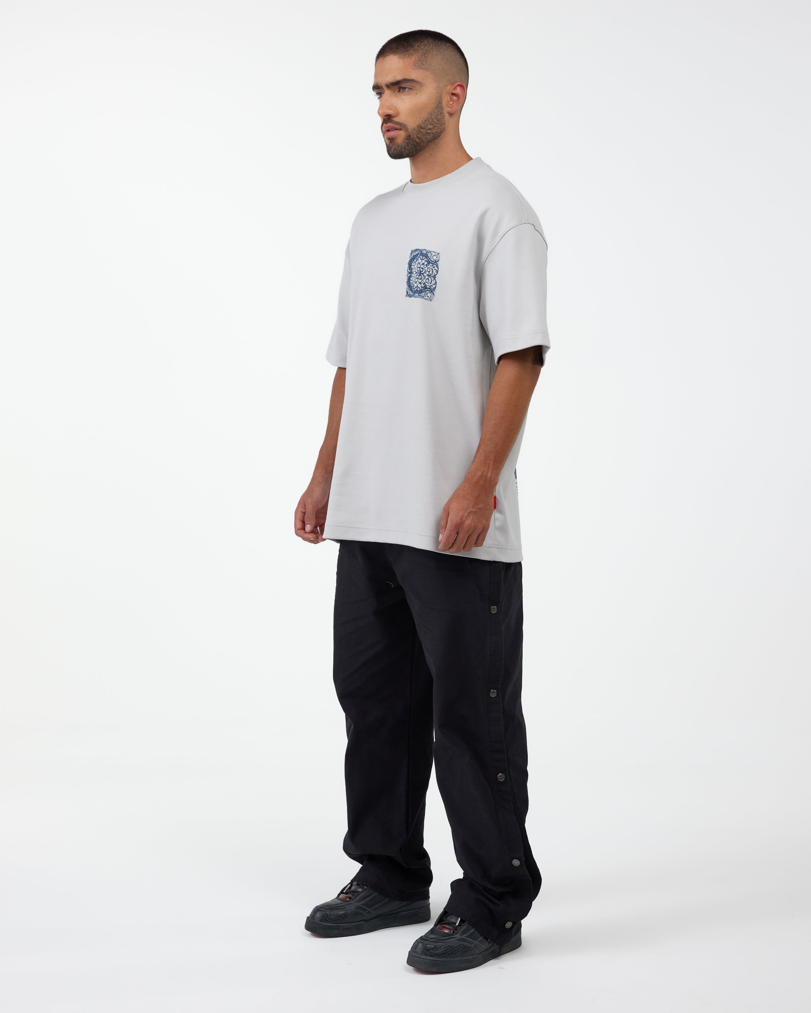 CAMISETA OVERSIZED ELEVARE GRIS CLEMONT