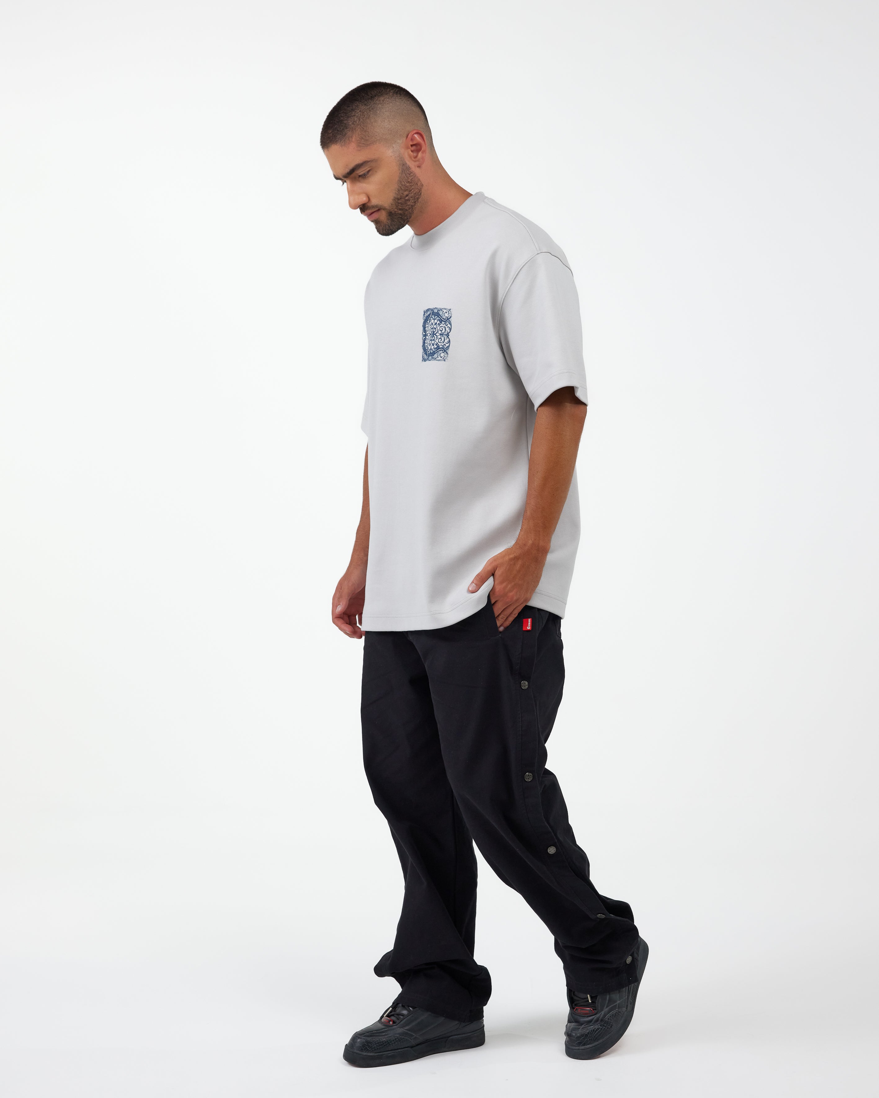 CAMISETA OVERSIZED ELEVARE GRIS CLEMONT