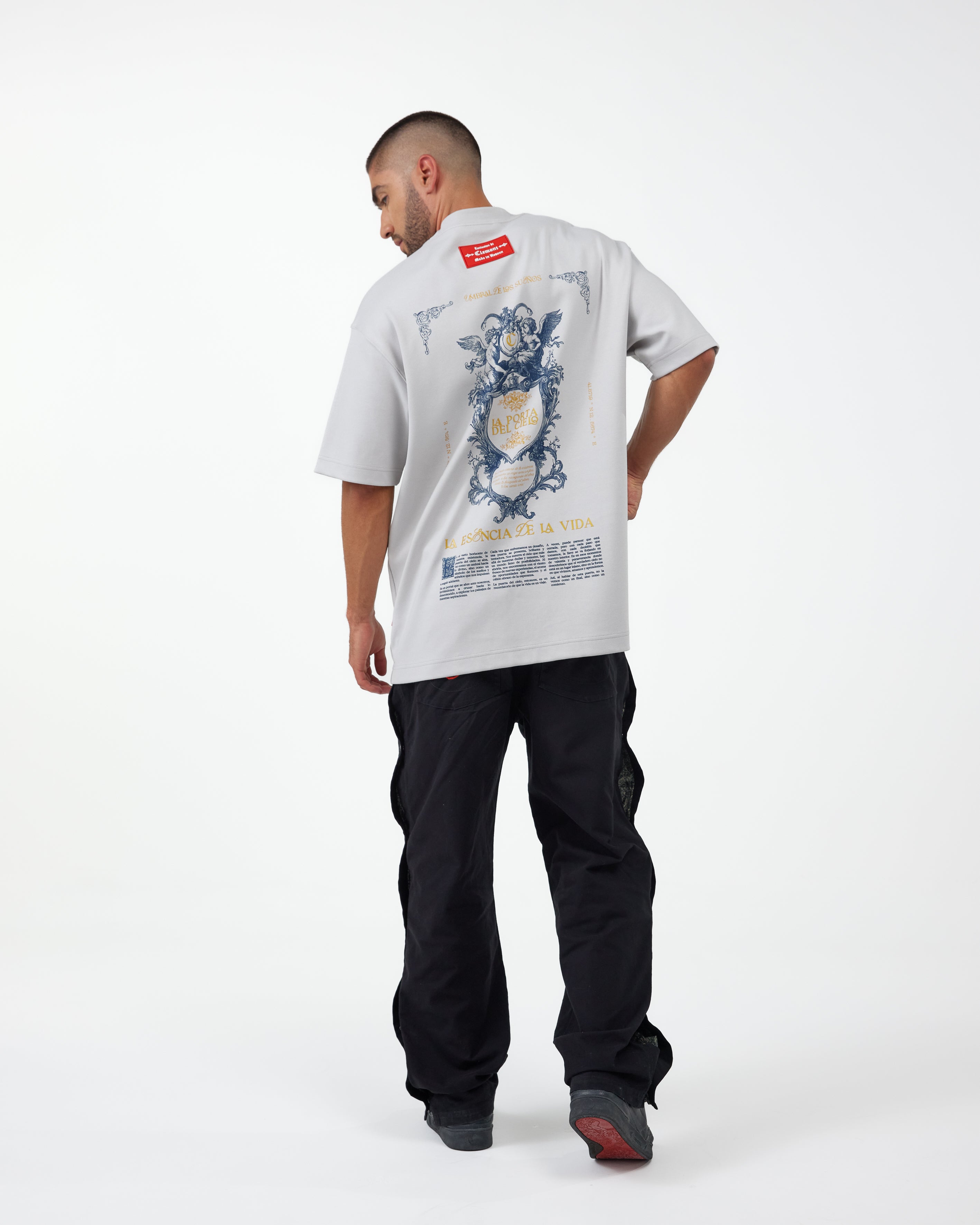 CAMISETA OVERSIZED ELEVARE GRIS CLEMONT