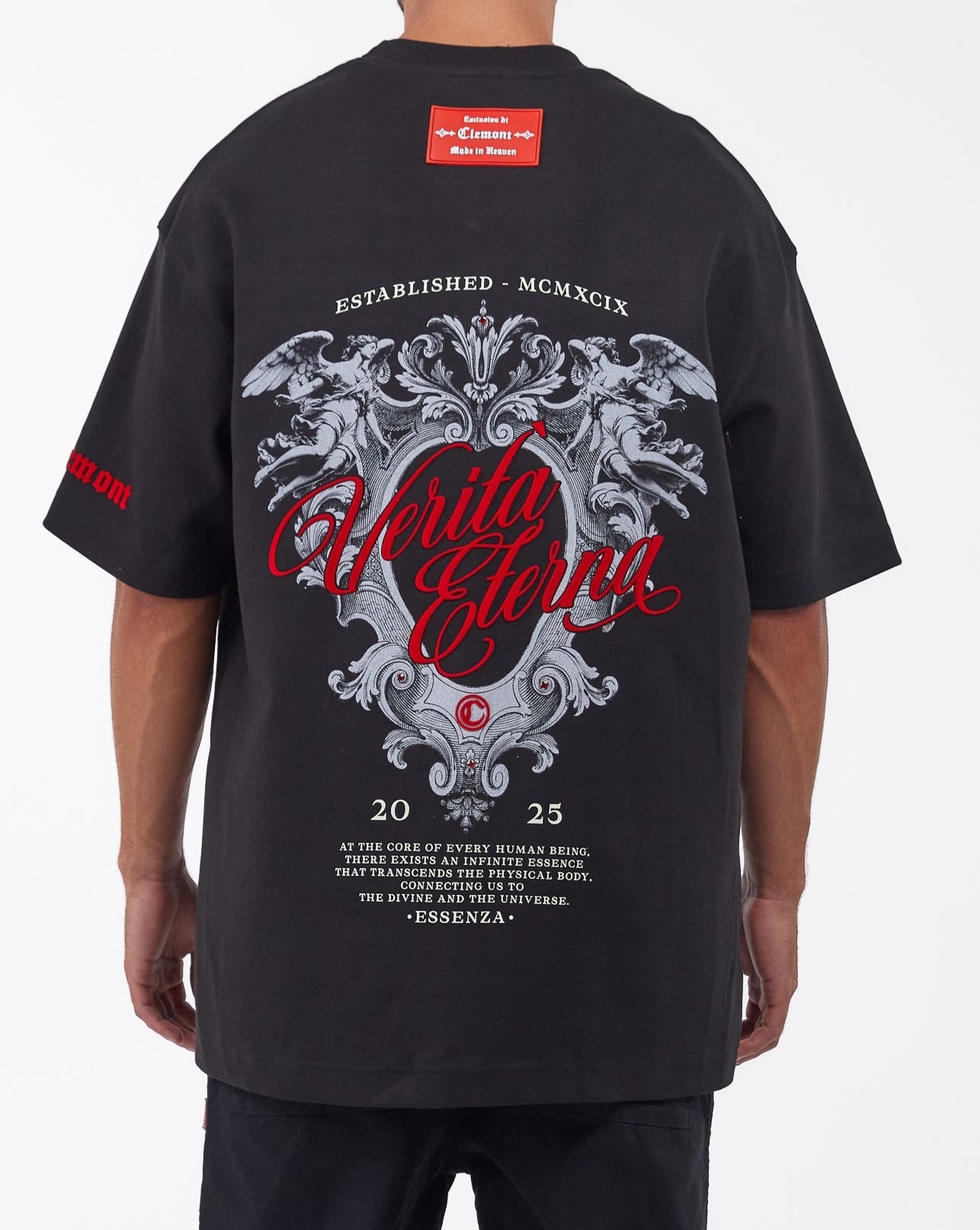 CAMISETA OVERSIZED LUMINARIA NEGRO