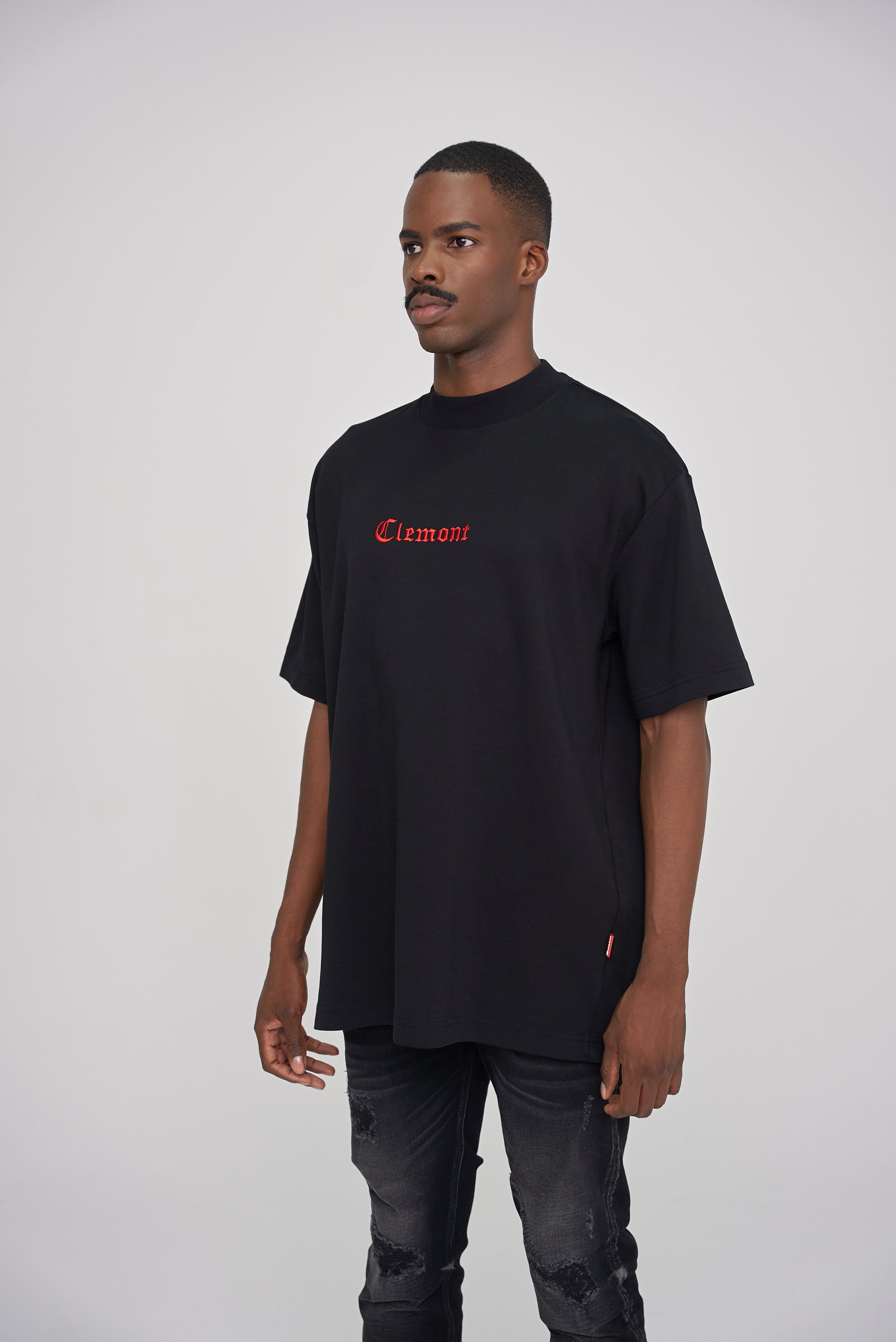 CAMISETA OVERSIZE INFERNO NEGRO CLEMONT