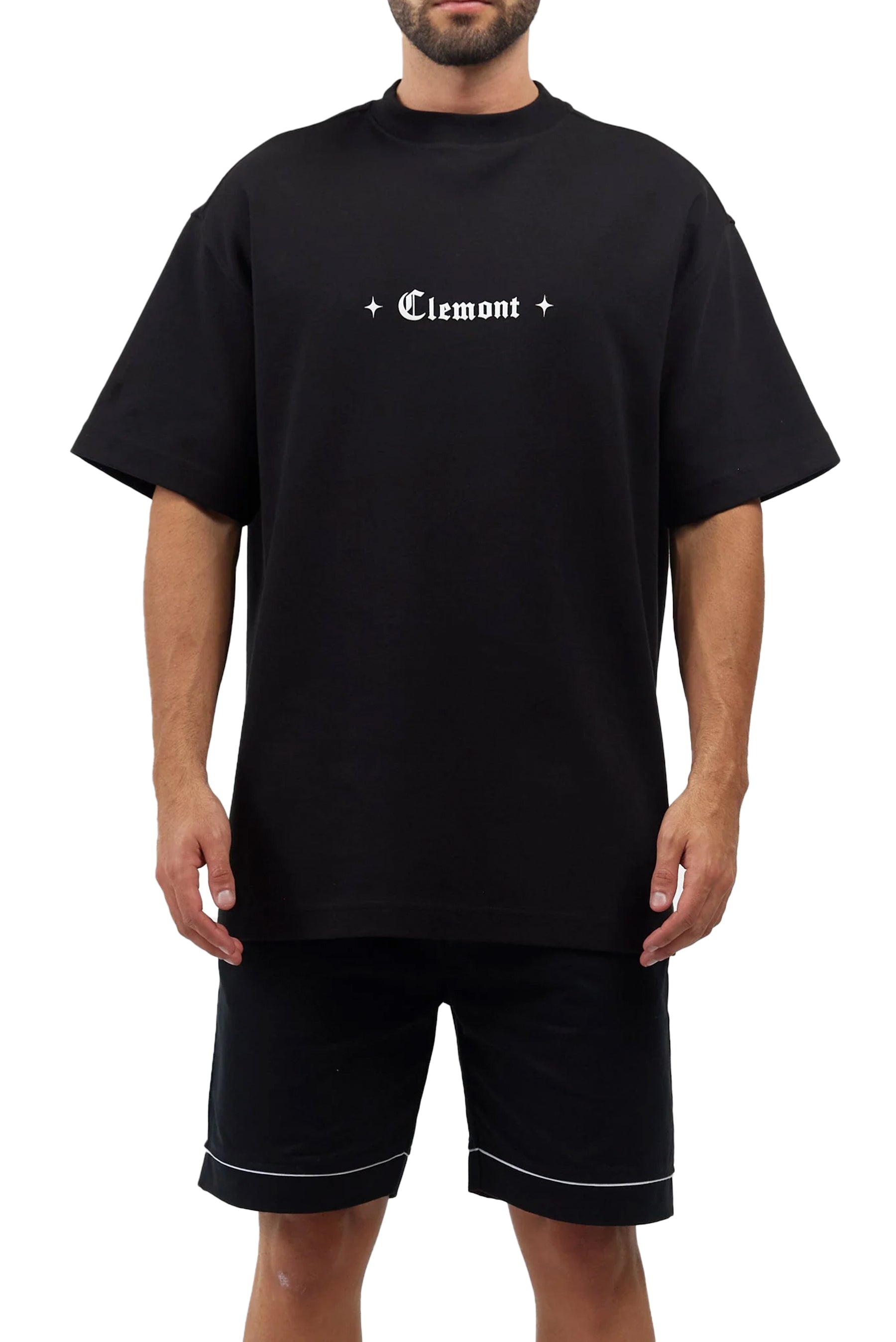 T-SHIRT MEN OVERSIZED  ECLATANTE BLACK  CLEMONT