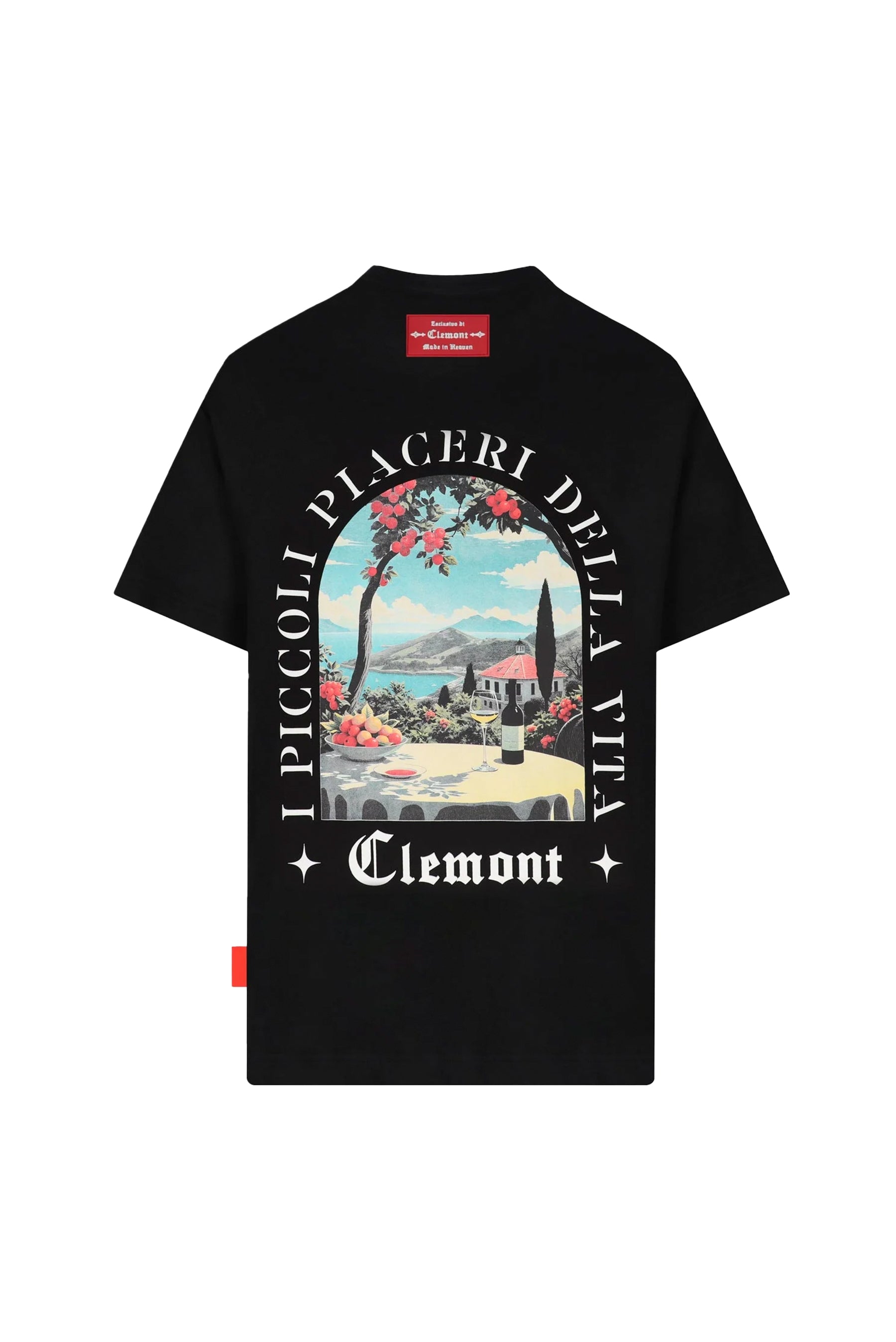 T-SHIRT MEN OVERSIZED  ECLATANTE BLACK  CLEMONT