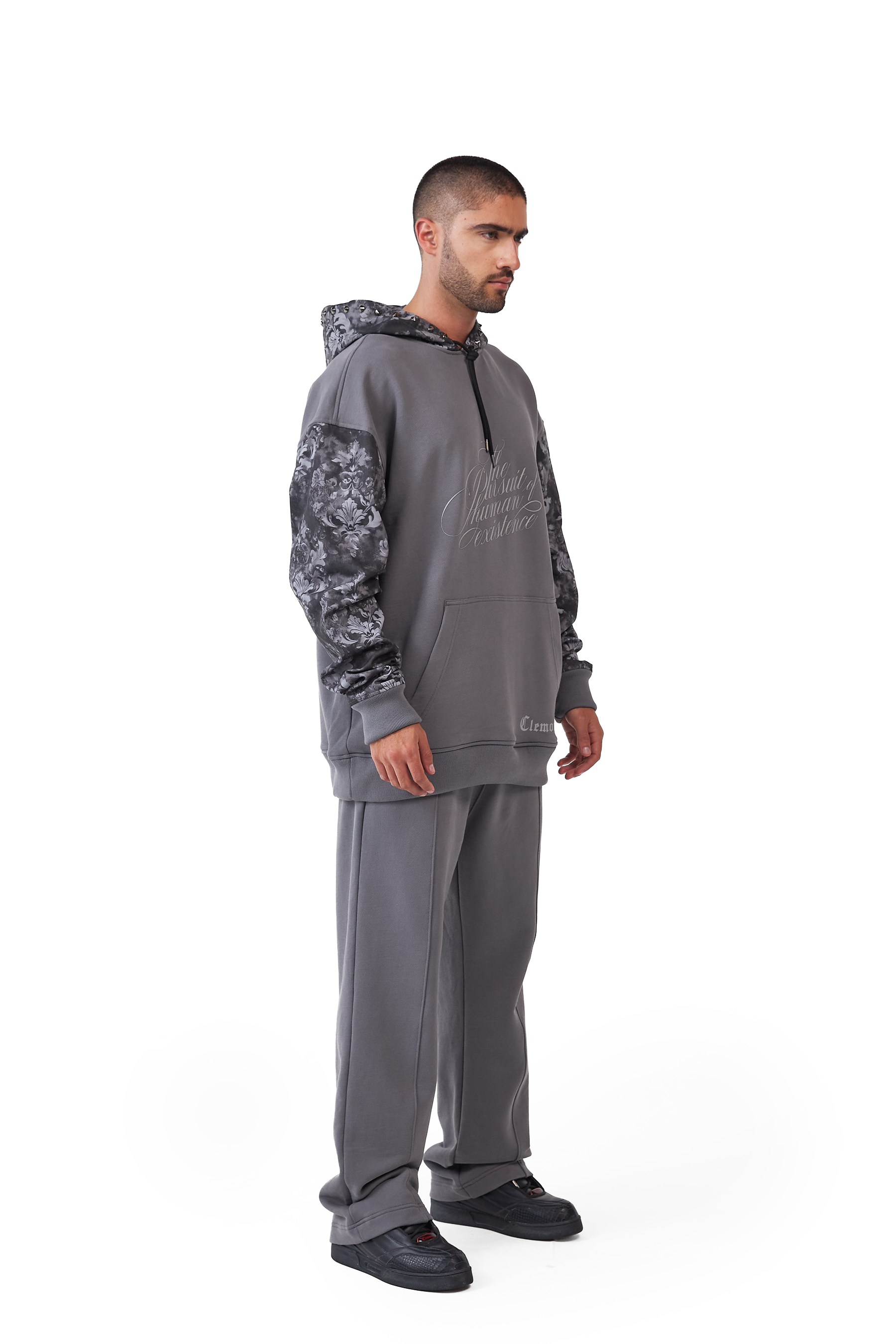 HOODIES HOMBRE INQUIETO GRIS OSCURO CLEMONT