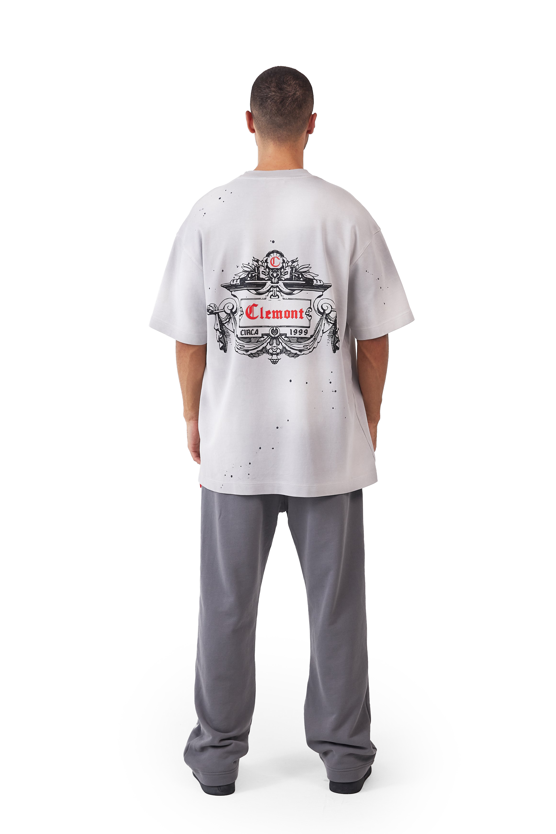 CAMISETA HOMBRE OVERSIZED DISORDINE GRIS CLEMONT