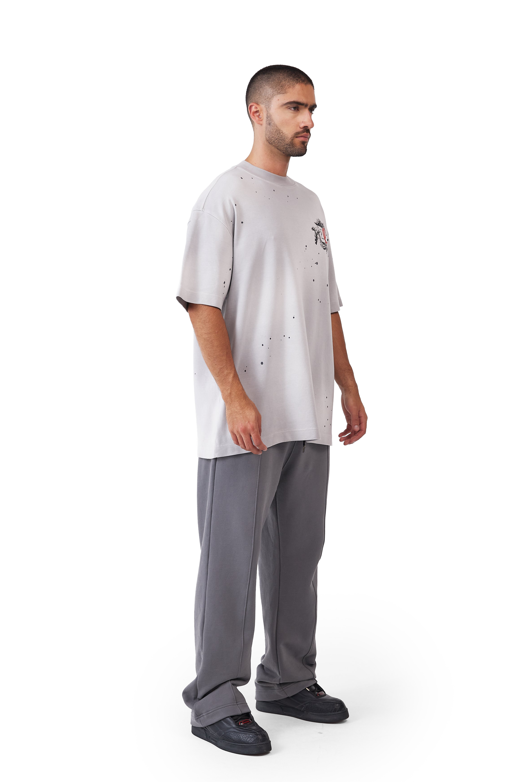 CAMISETA HOMBRE OVERSIZED DISORDINE GRIS CLEMONT