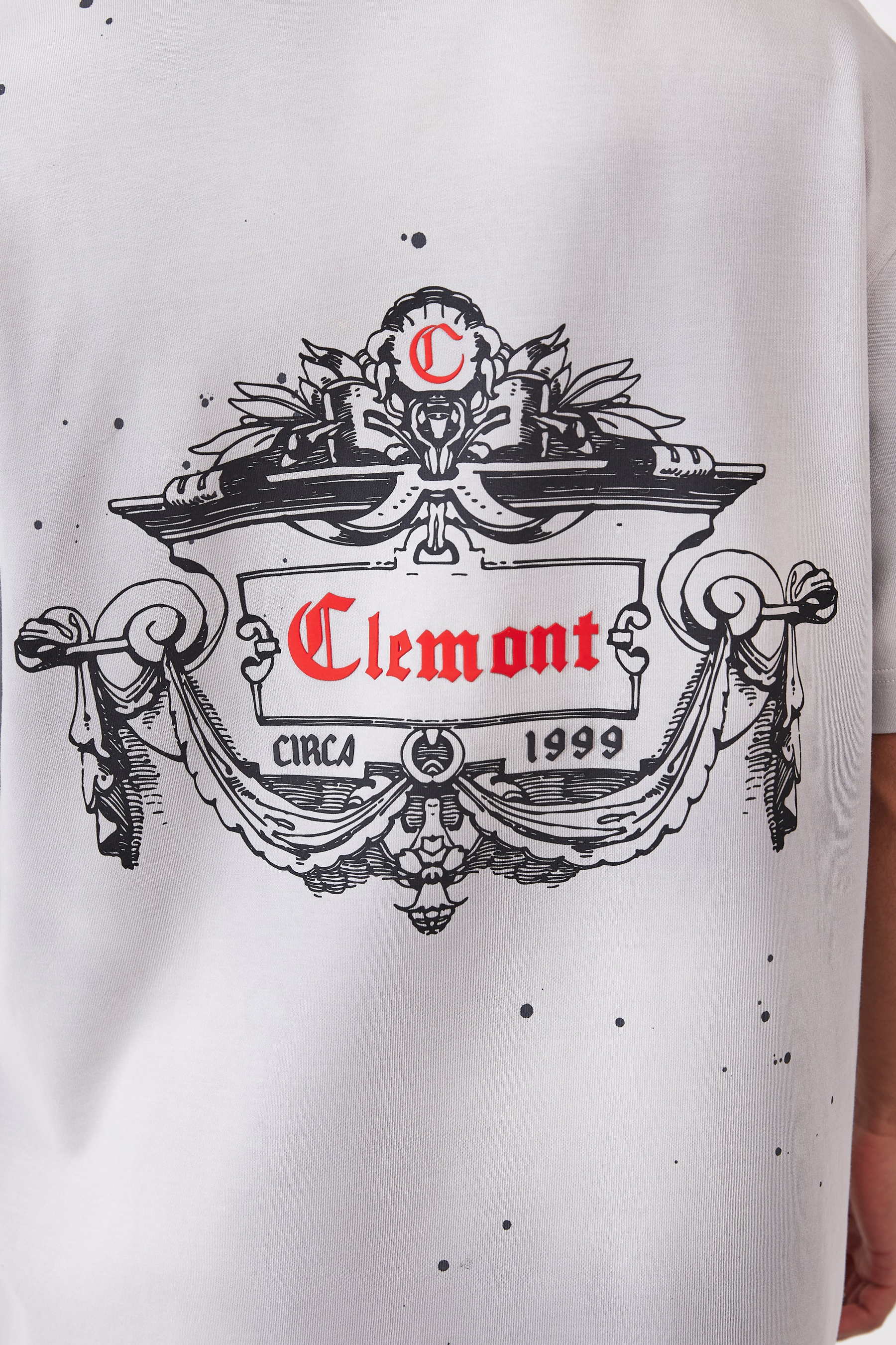 CAMISETA HOMBRE OVERSIZED DISORDINE GRIS CLEMONT
