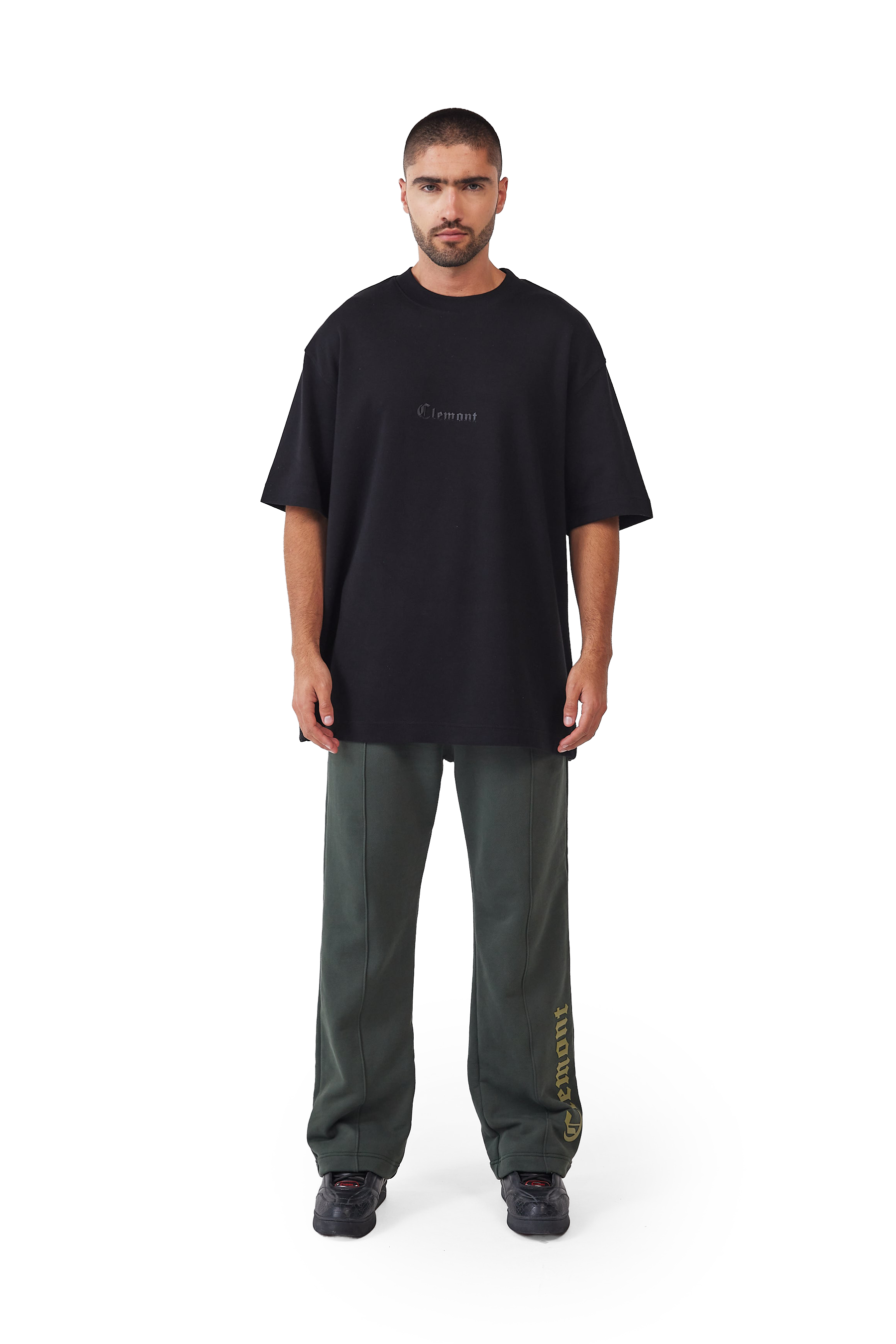 CAMISETA HOMBRE OVERSIZED PATEMA NEGRO CLEMONT