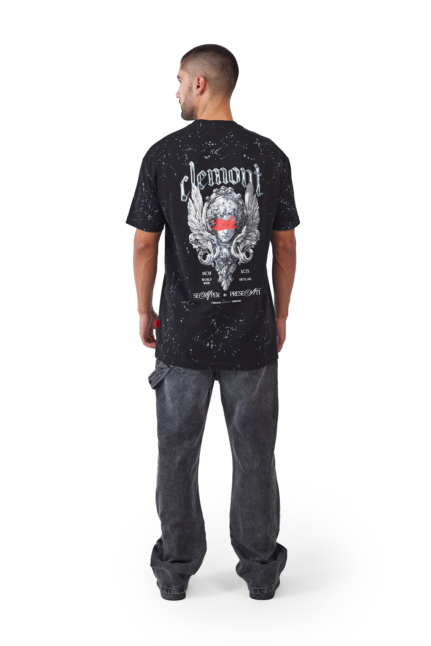CAMISETA HOMBRE MACCHIA NEGRO CLEMONT