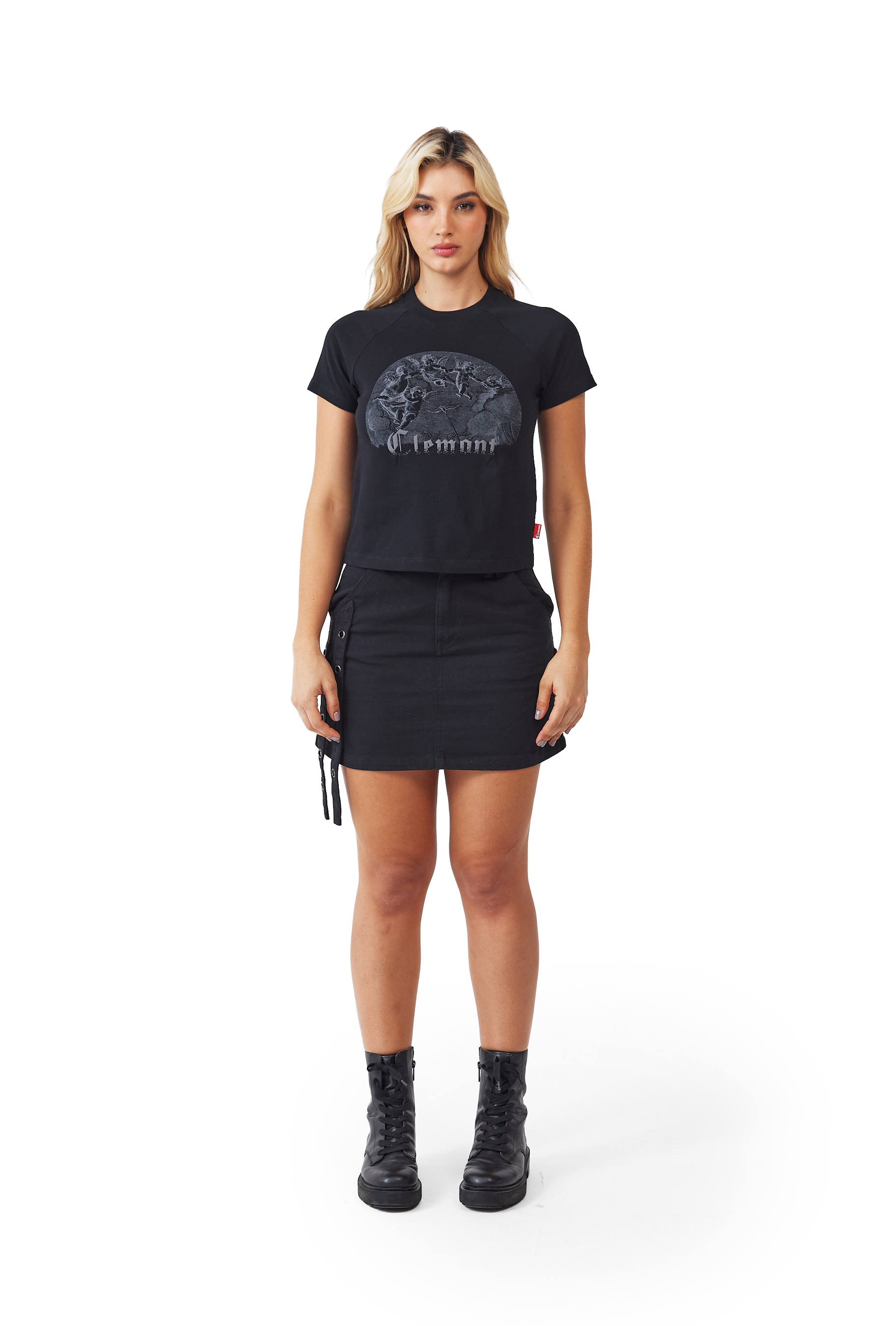 CAMISETA MUJER CUPO NEGRO CLEMONT