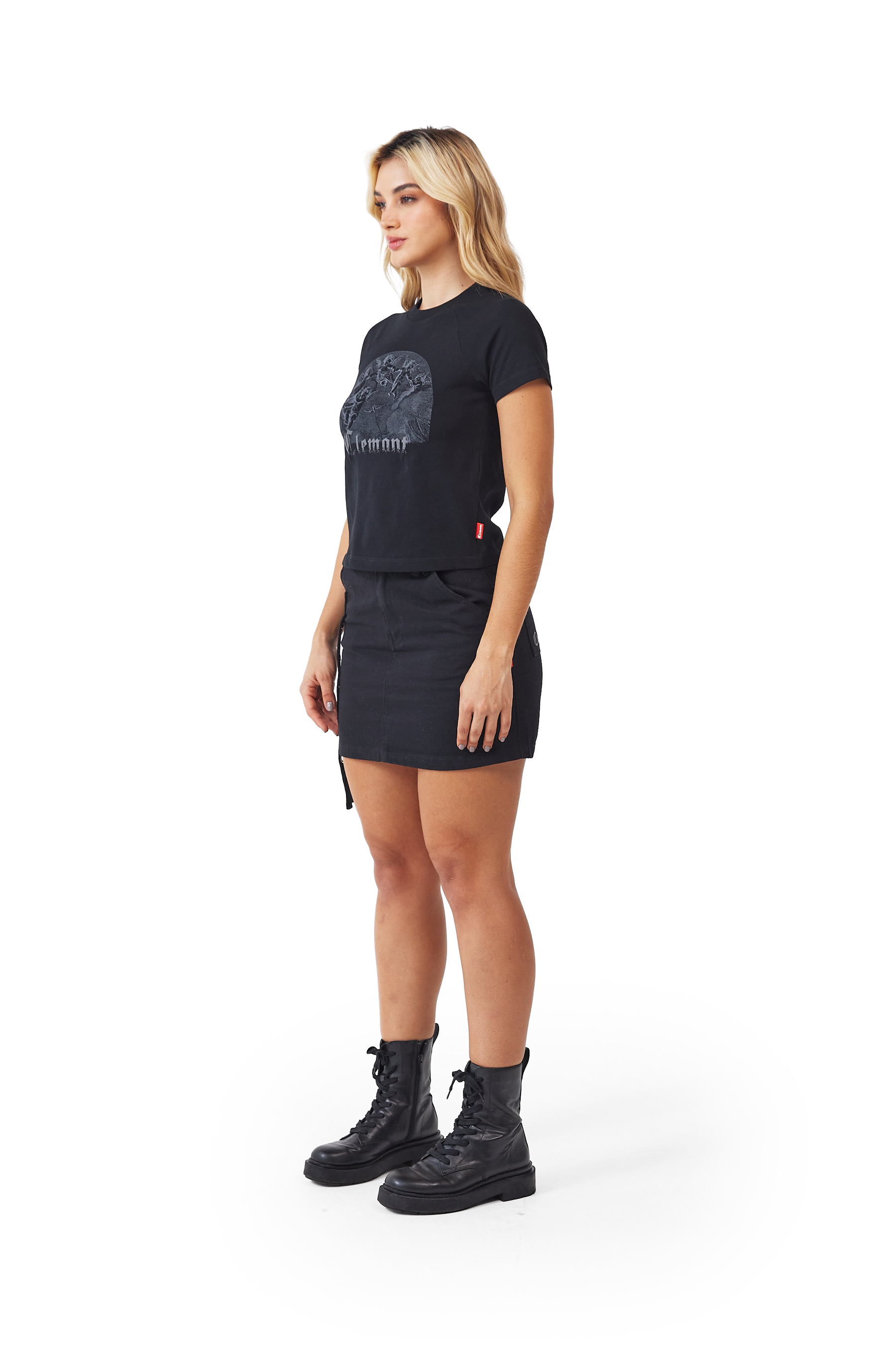CAMISETA MUJER CUPO NEGRO CLEMONT