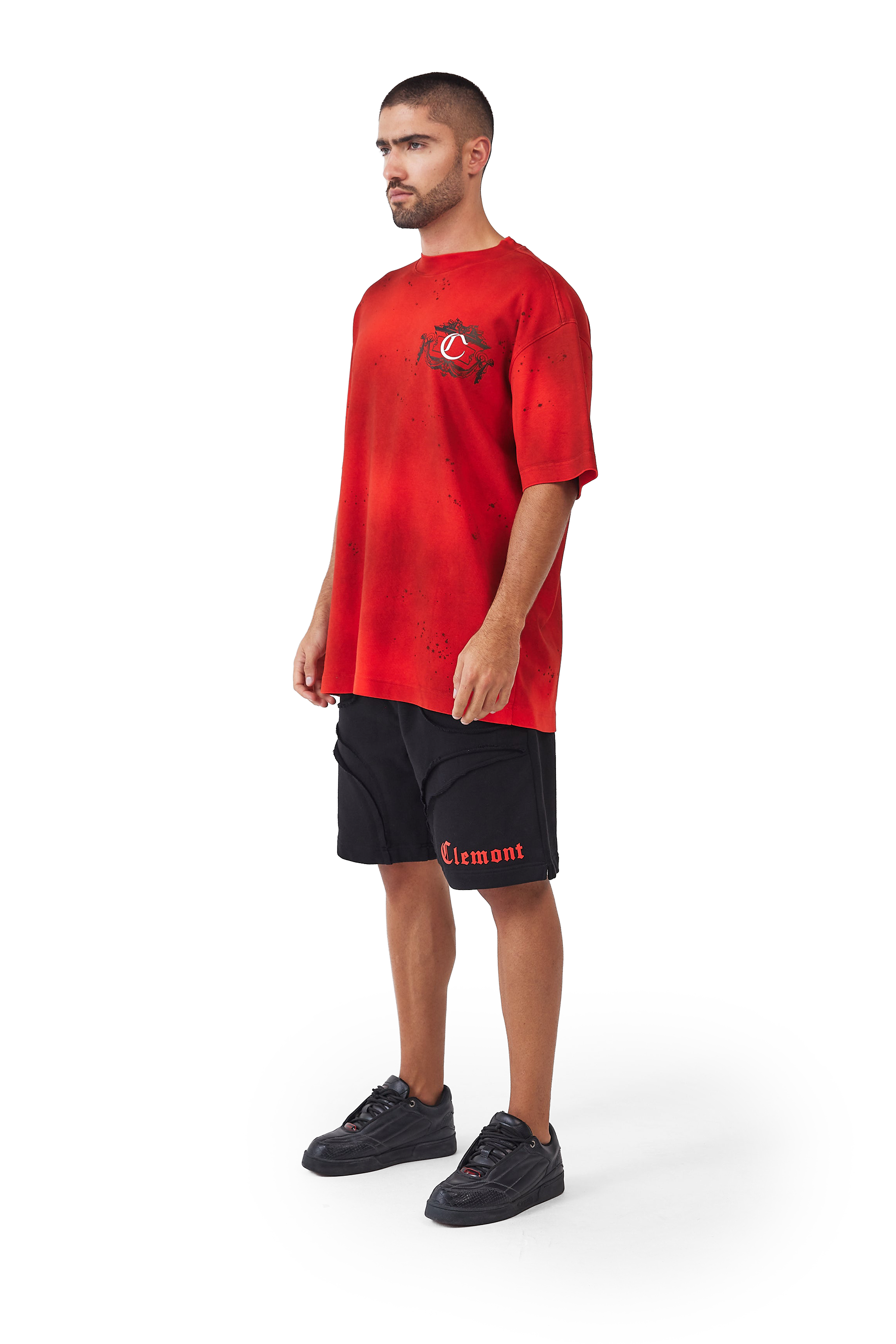 CAMISETA HOMBRE OVERSIZED DISORDINE ROJO CLEMONT