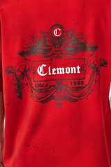 CAMISETA HOMBRE OVERSIZED DISORDINE ROJO CLEMONT