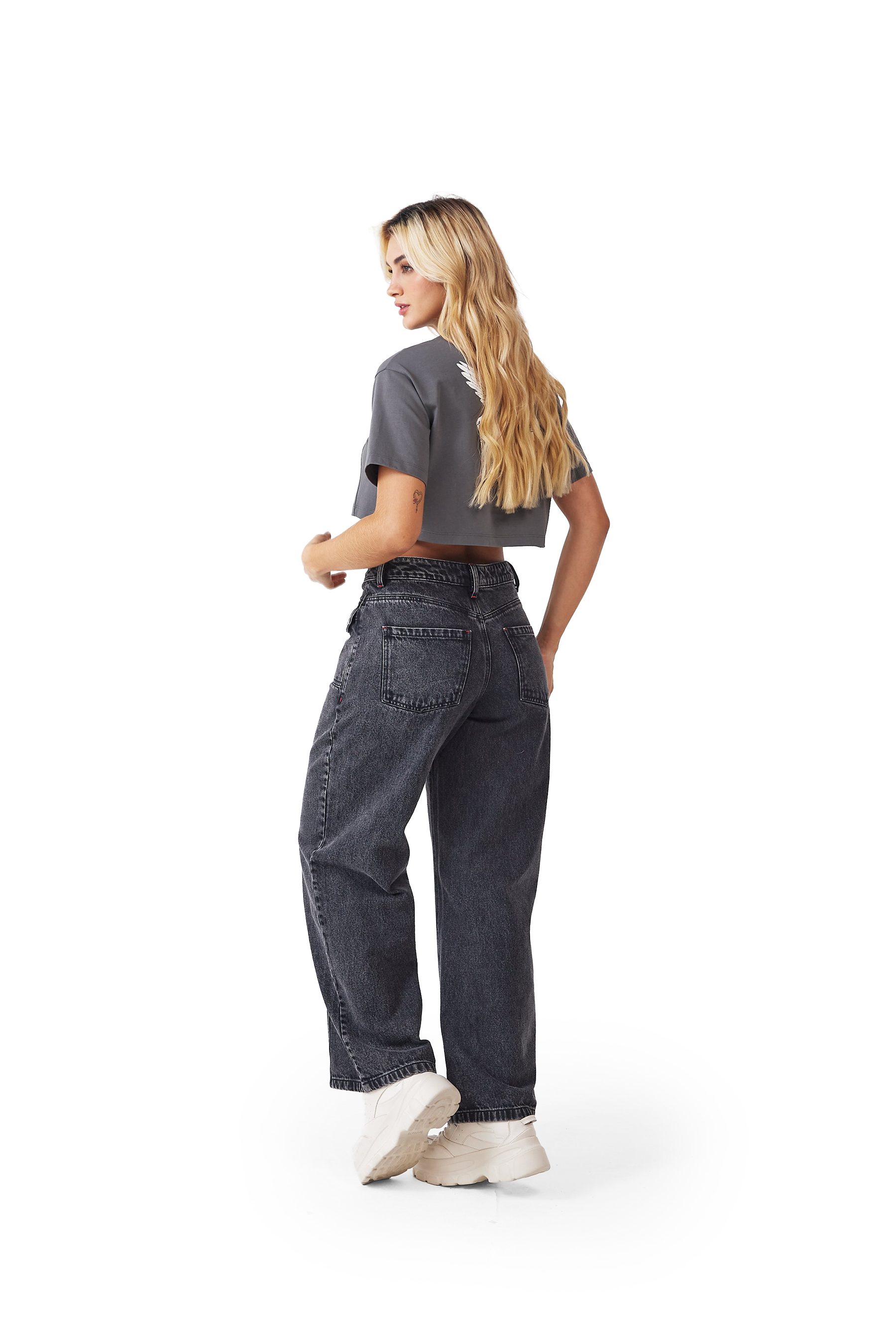 JEANS MUJER AFFLUENZA NEGRO CLEMONT