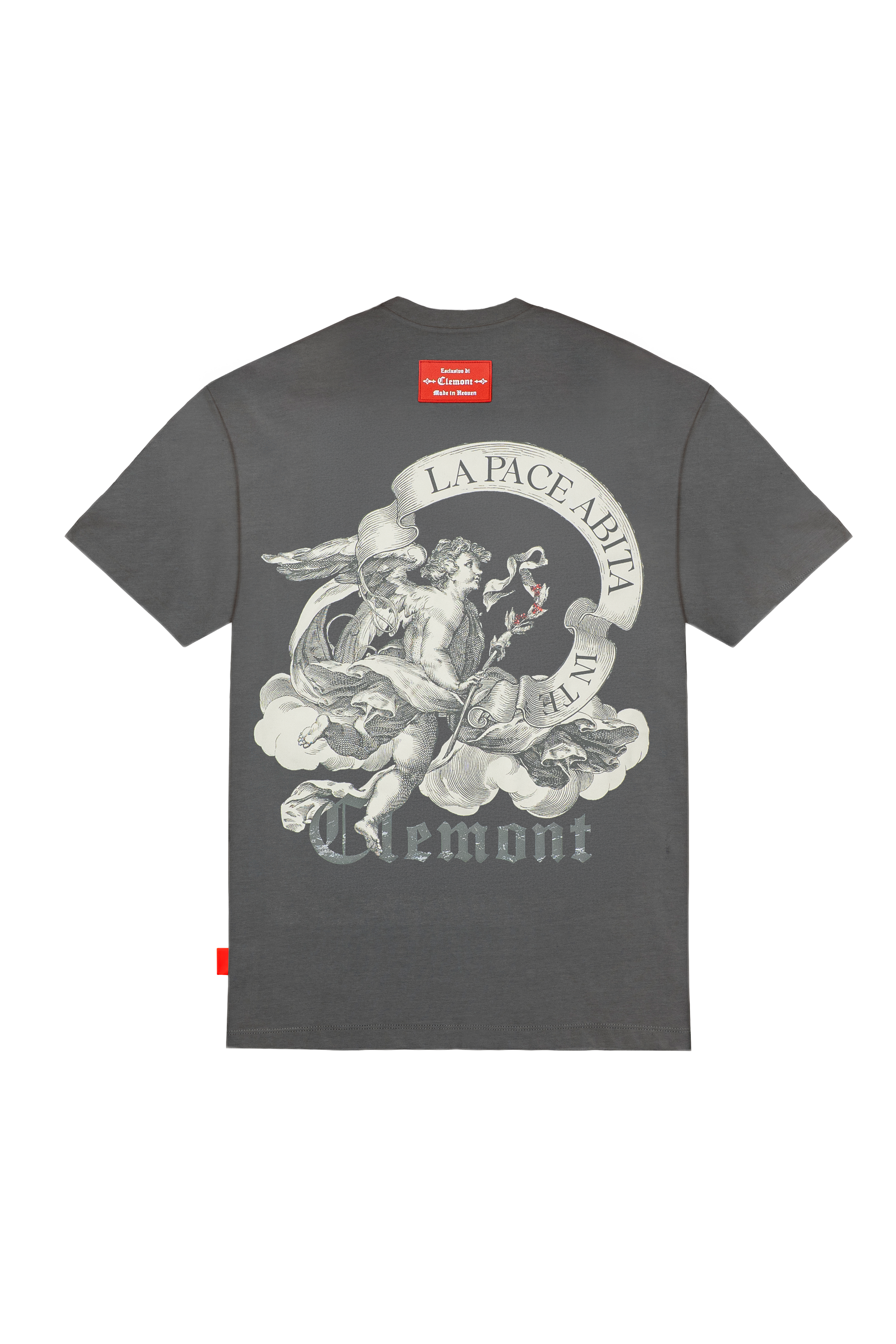 CAMISETA OVERSIZED HOMBRE LUSINGA GRIS OSCURO CLEMONT