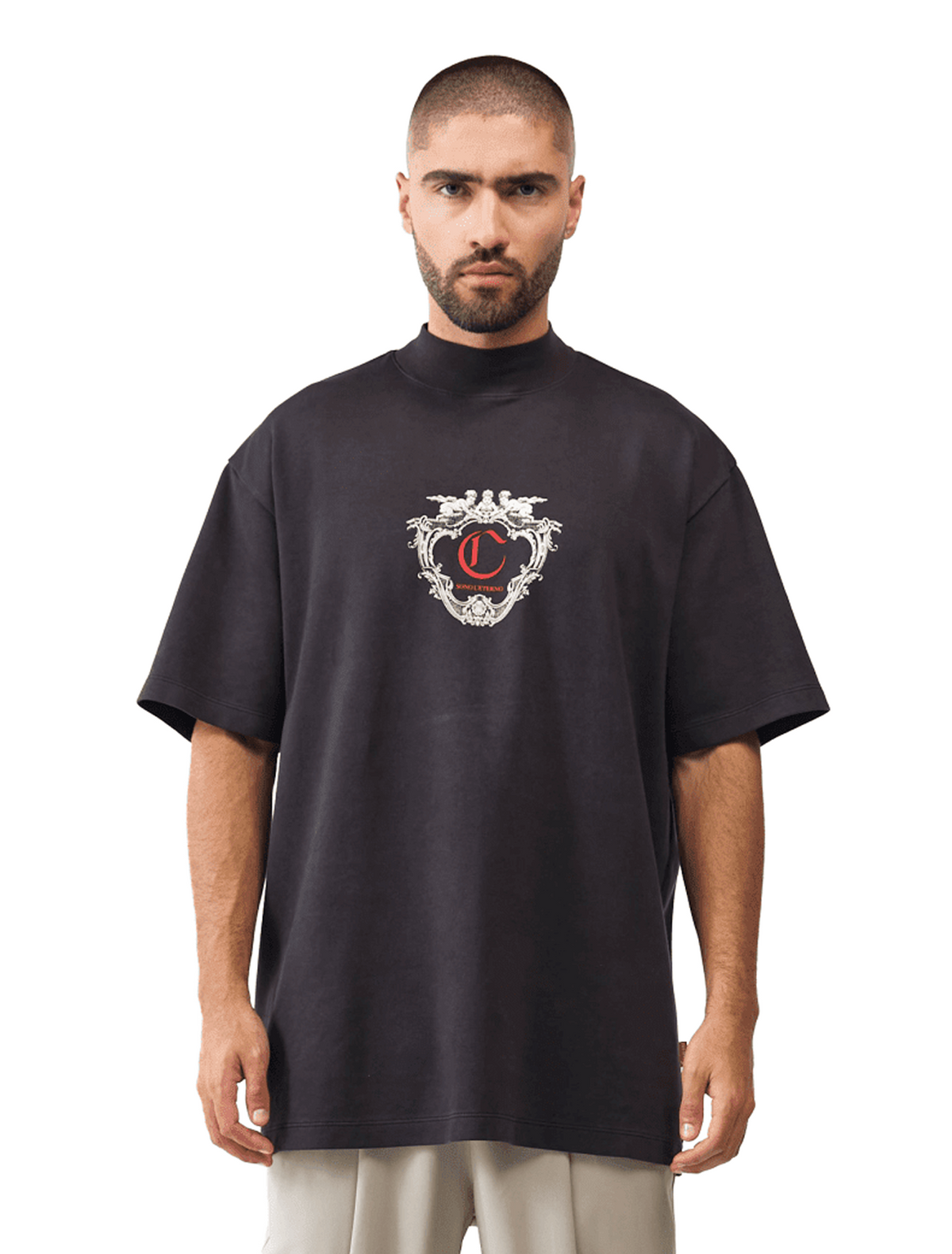 MIRABILE MOCCA CLEMONT MEN'S OVERSIZED T-SHIRT