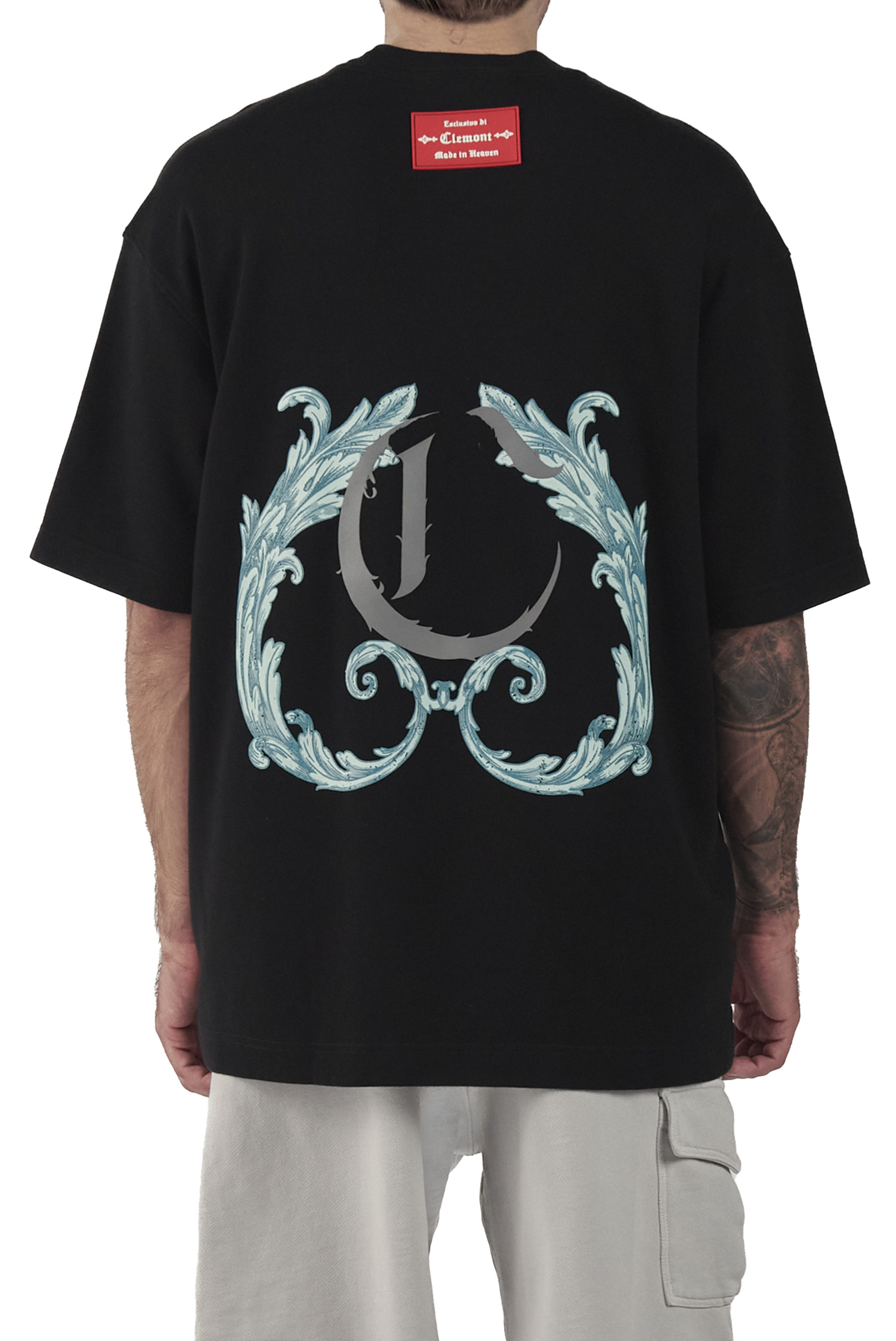 CAMISETA OVERSIZED VIRTÚ NEGRO CLEMONT