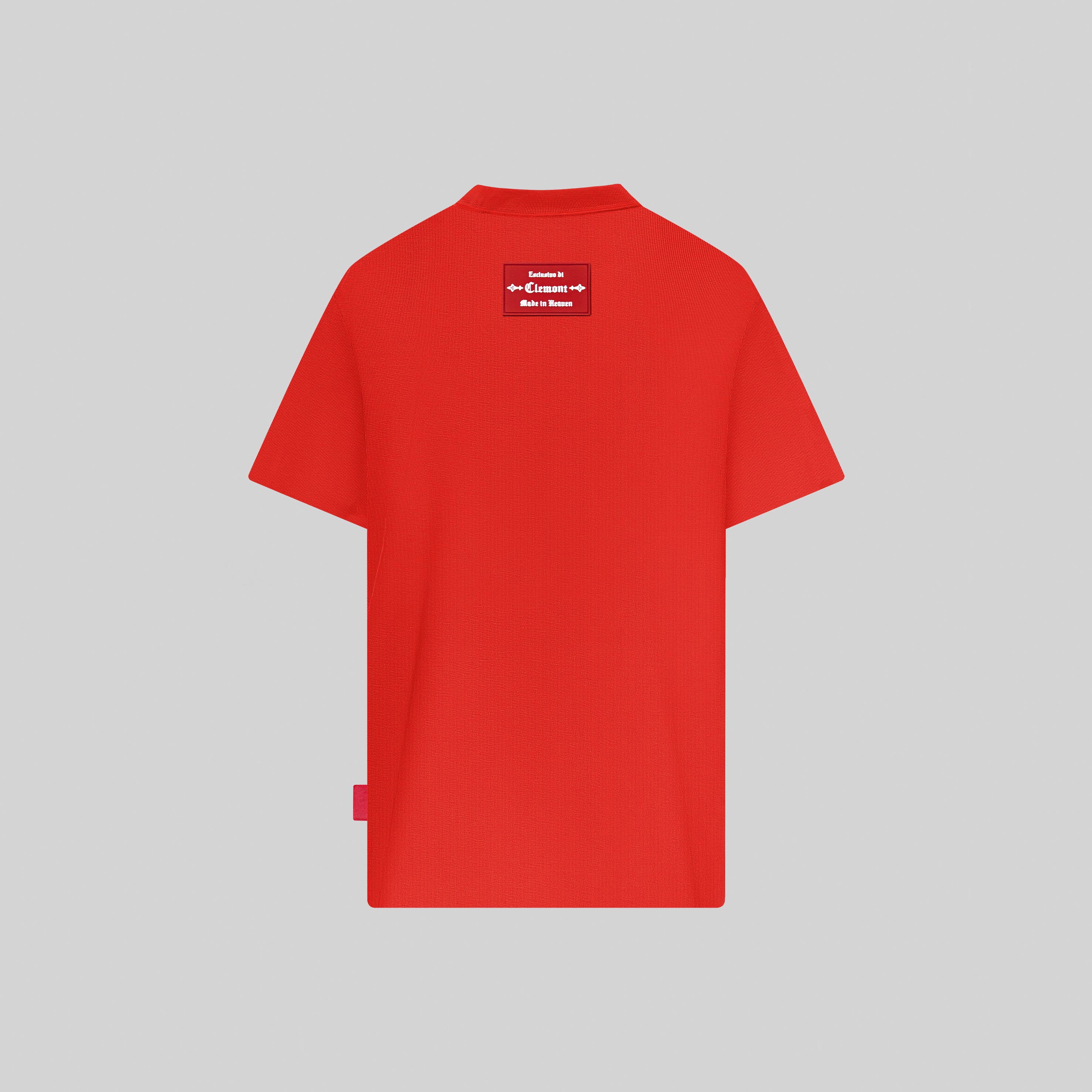 CAMISETA OVERSIZED MASSAGERO ROJO CLEMONT