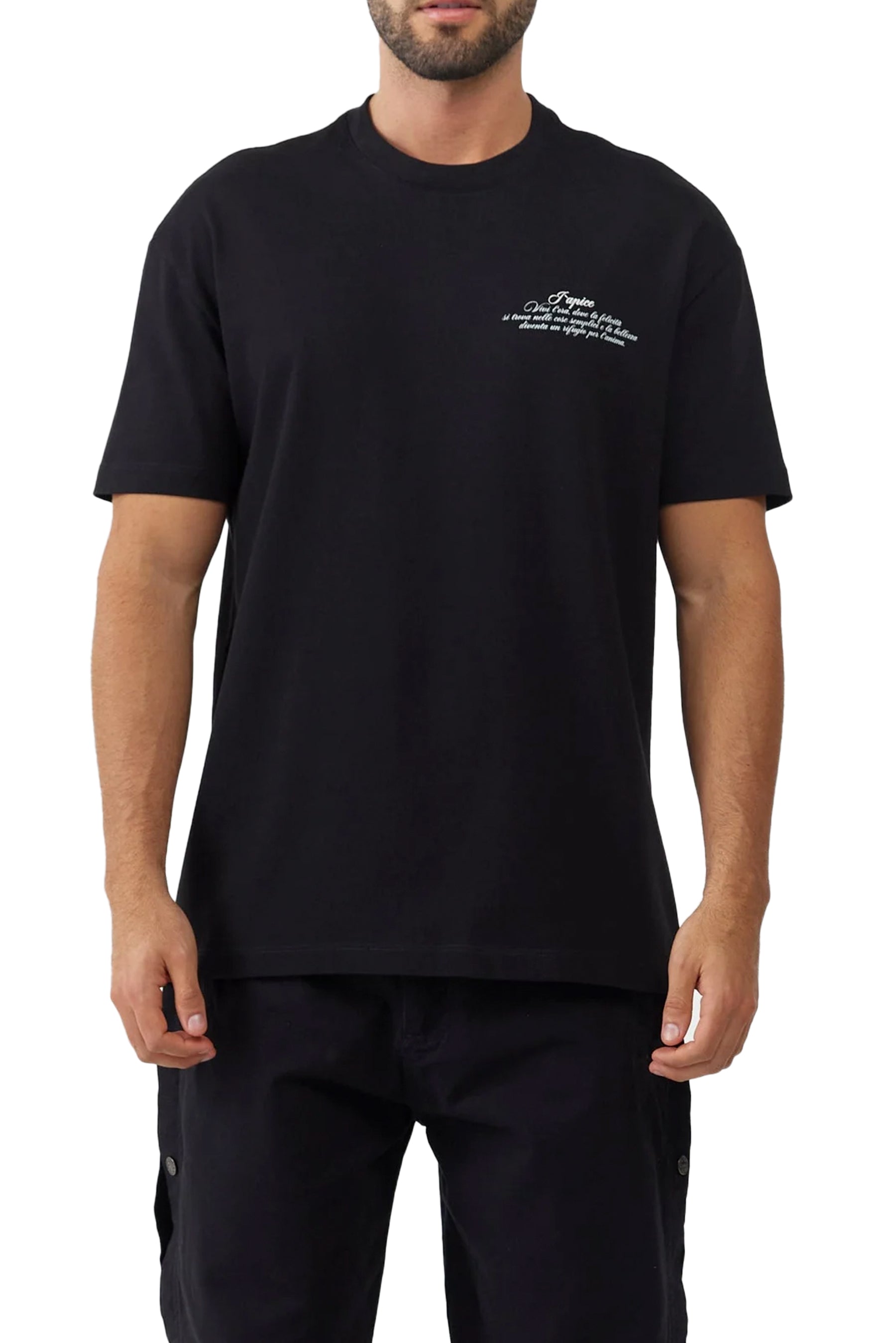 T-SHIRT MEN RISPLENDENTE BLACK  CLEMONT