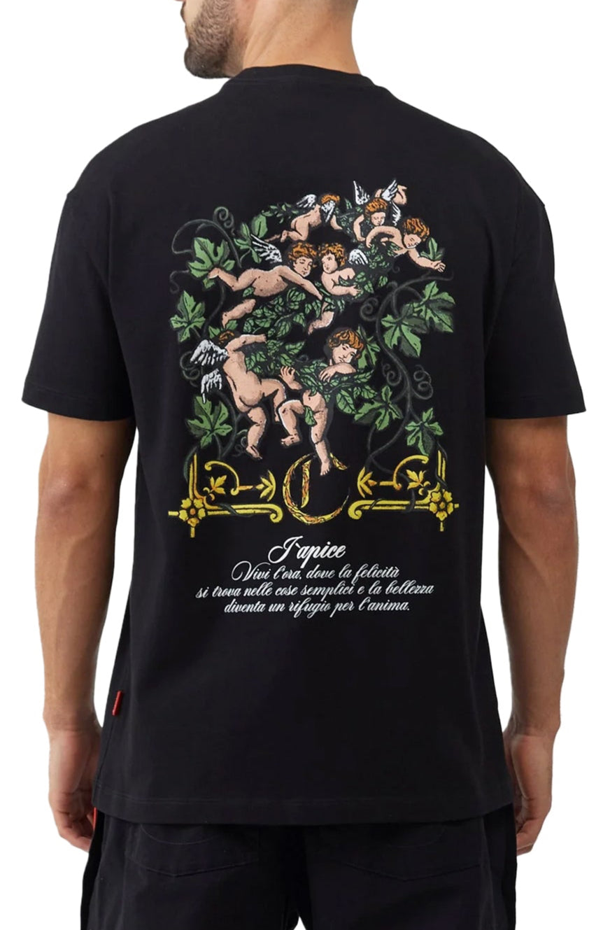 T-SHIRT MEN RISPLENDENTE BLACK  CLEMONT