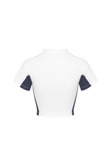 TOPS CORTOS MUJER RUGIADA CREMA CLEMONT