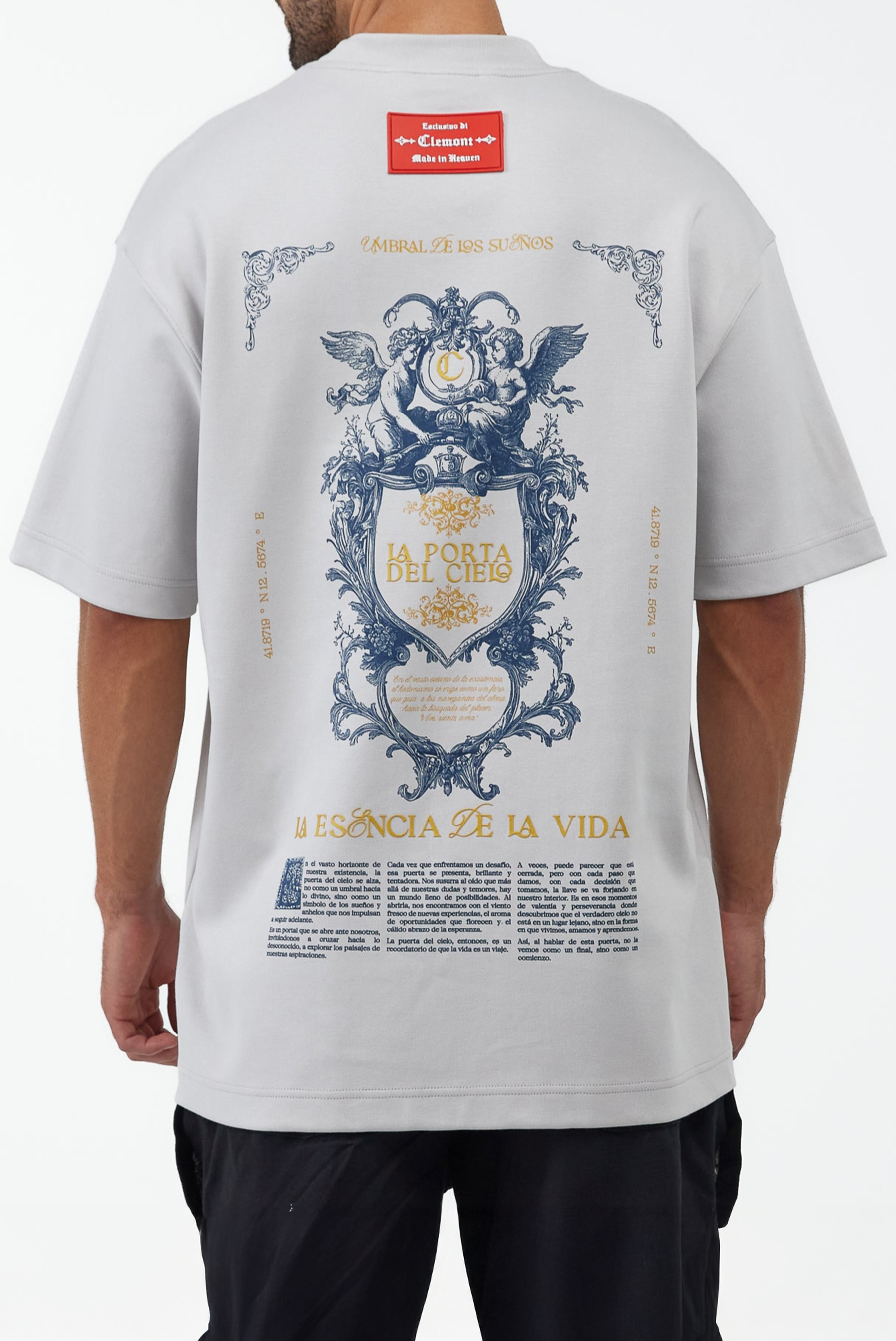 CAMISETA OVERSIZED ELEVARE GRIS CLEMONT
