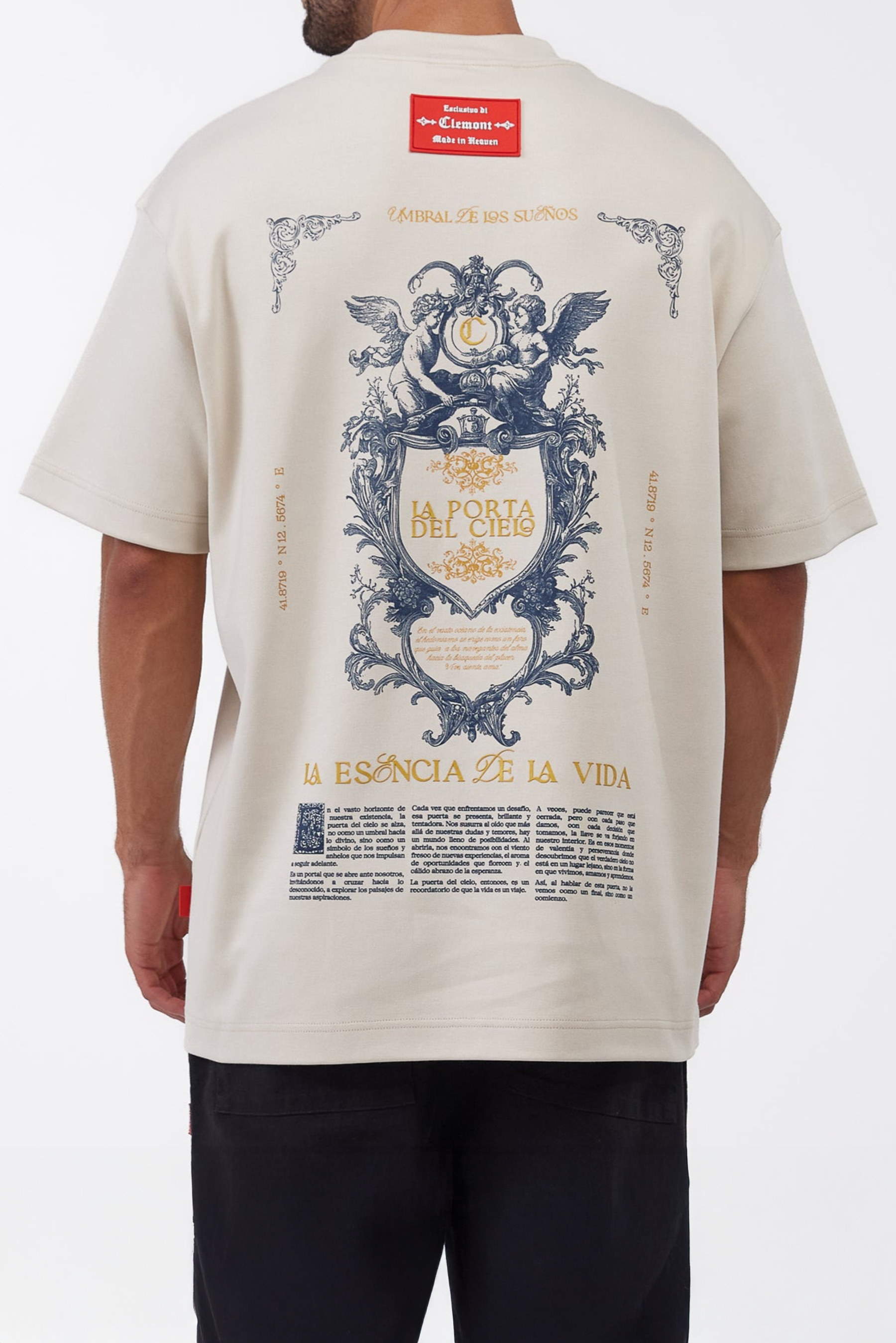 CAMISETA OVERSIZED ELEVARE CREMA CLEMONT