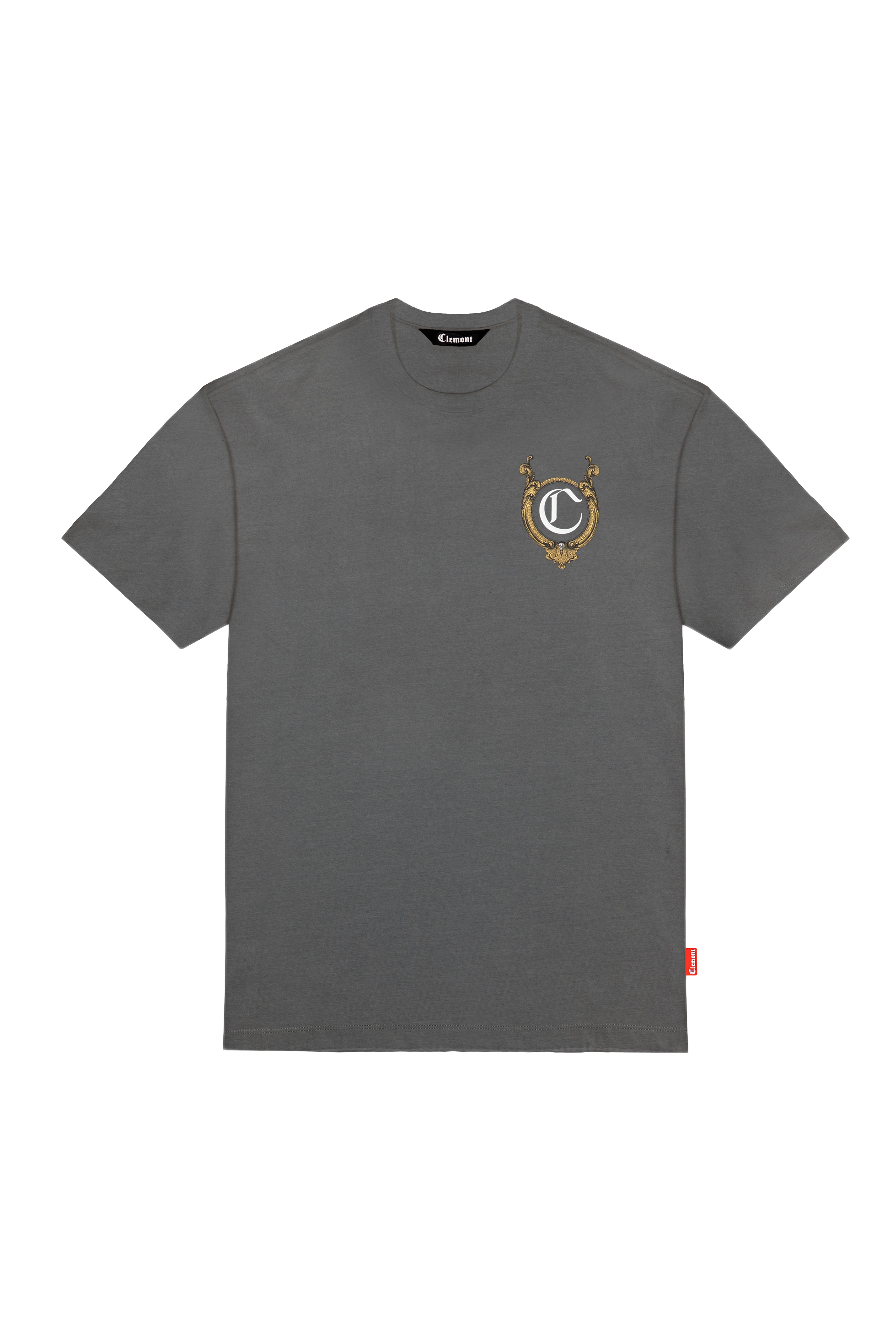 CAMISETA MASCULINO CUPOLA GRIS OSCURO CLEMONT