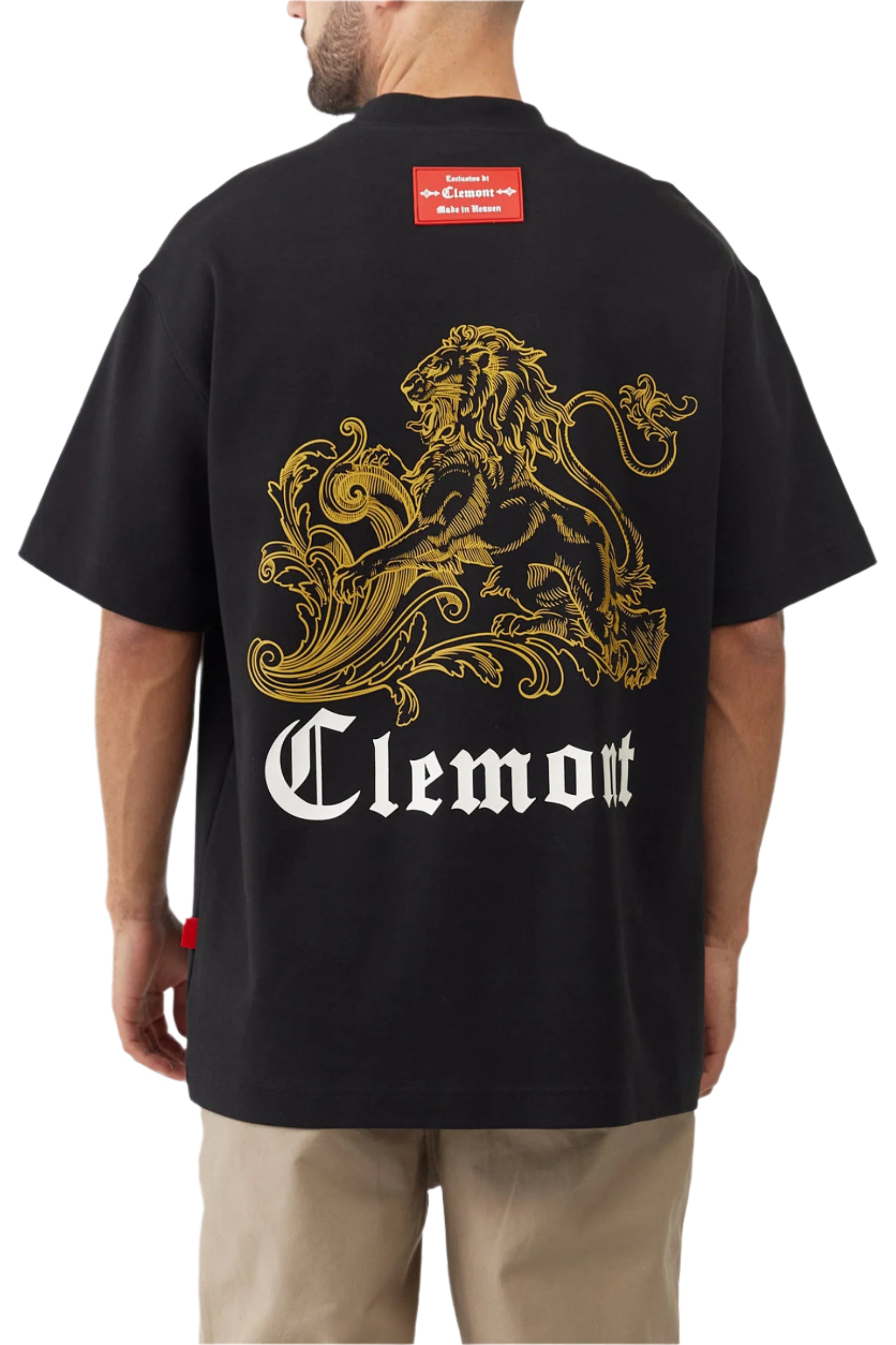 T-SHIRT MEN OVERSIZED  GIOIELLO BLACK  CLEMONT