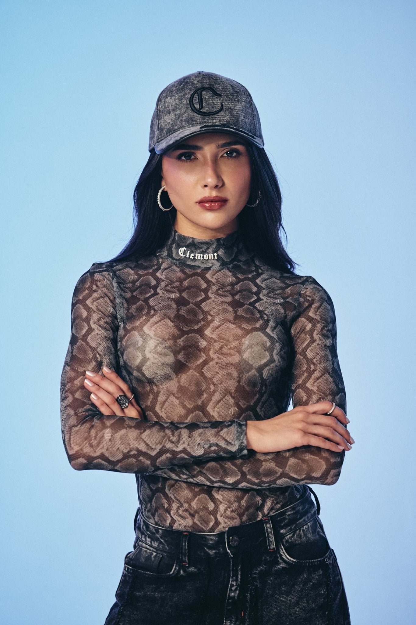 ACCESORIOS GORRA FLESSO LAVADO ÁCIDO GRIS CLEMONT - Clemont Oficial