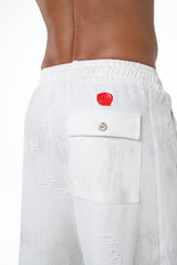 BERMUDA MASCULINA IL MALE CREMA/NEGRO CLEMONT - Clemont Oficial